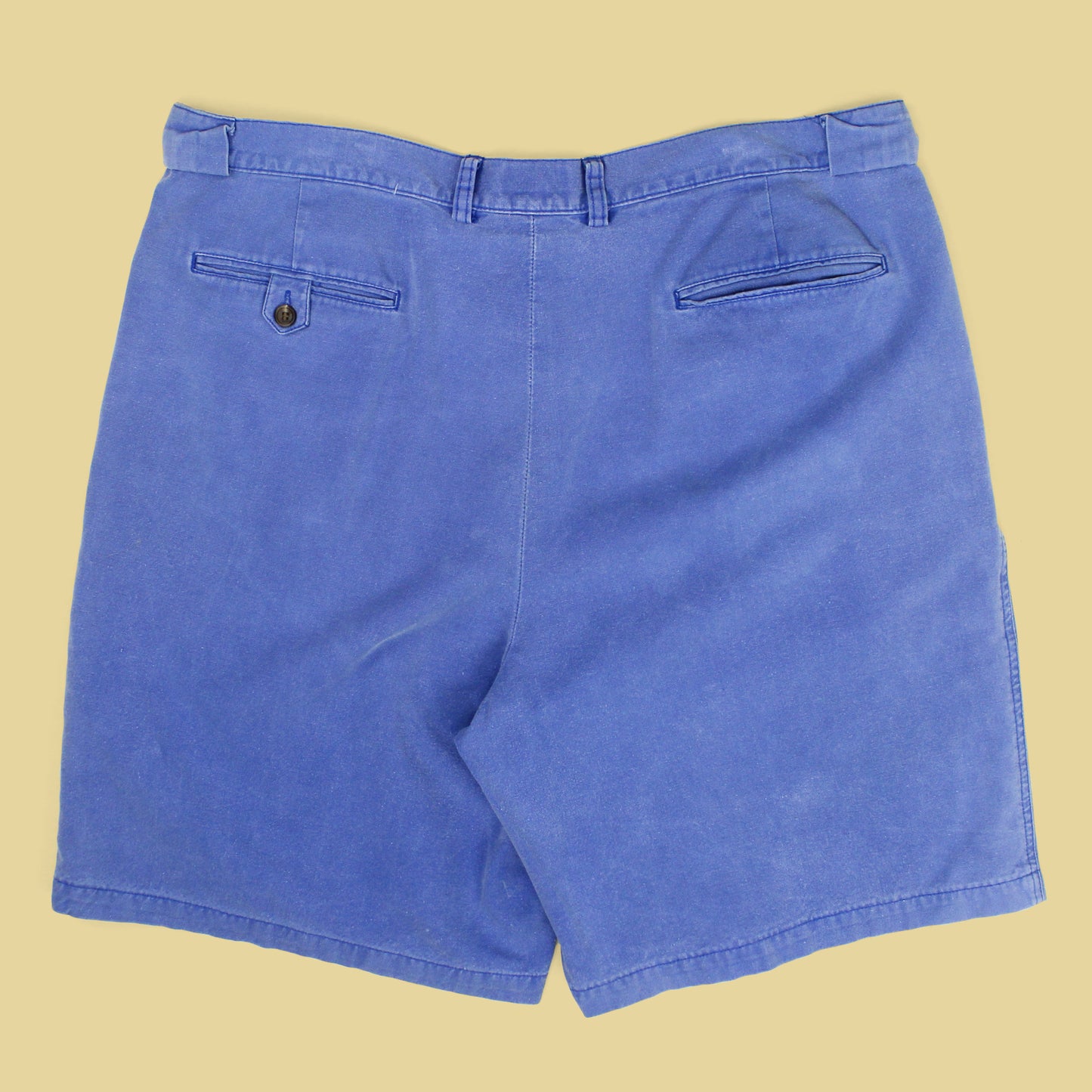 Vintage Banana Republic Garment-Dyed Canvas Cotton Pleated Shorts