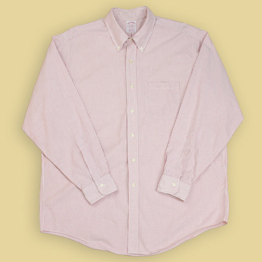 Brooks Brothers University Stripe Oxford Cloth Button Down Shirt