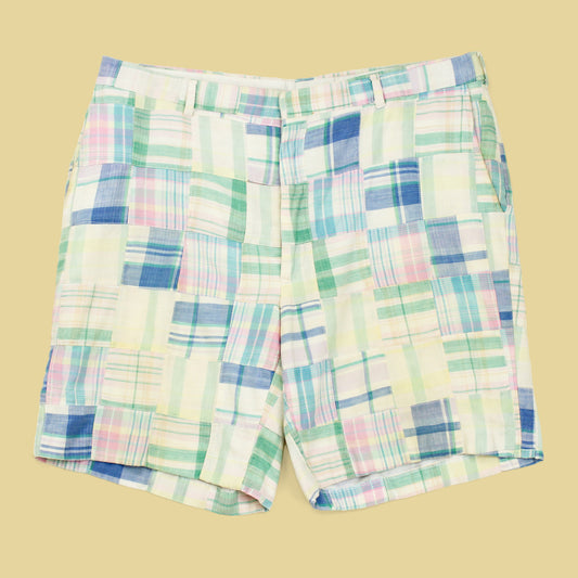 Vintage Mark, Fore & Strike Patchwork Madras Shorts