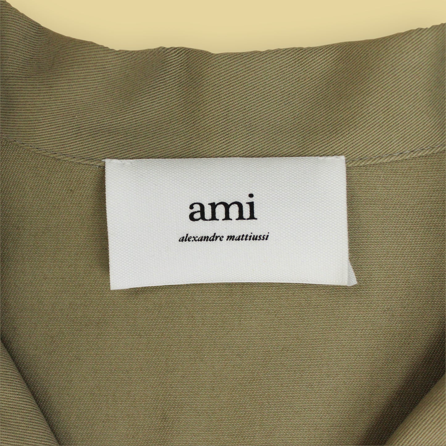 Ami Cotton Classic Overshirt With Drawstring