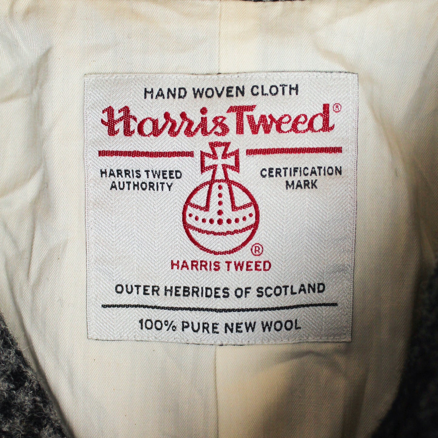 Beams Plus Patchwork Harris Tweed Bal Collar Coat