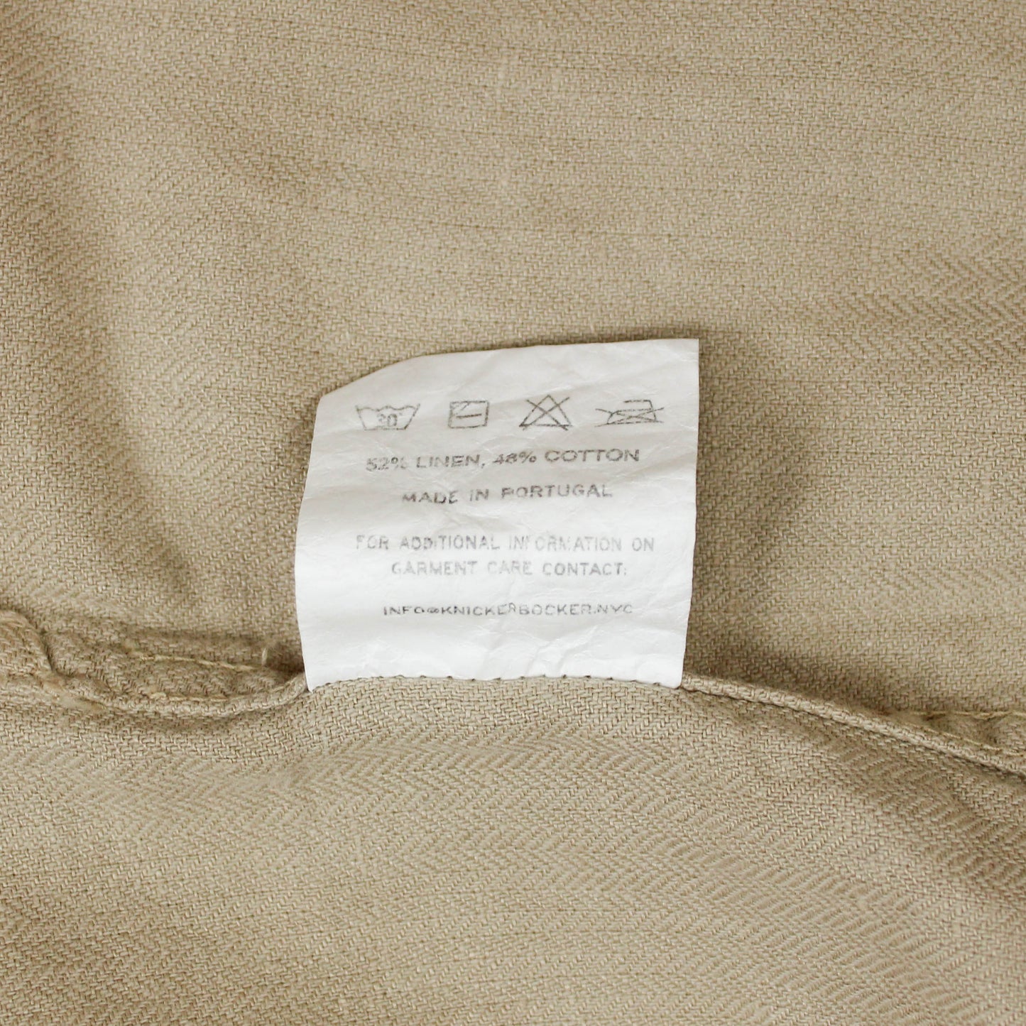 Knickerbocker NYC Cotton Linen Herringbone Twill Overshirt
