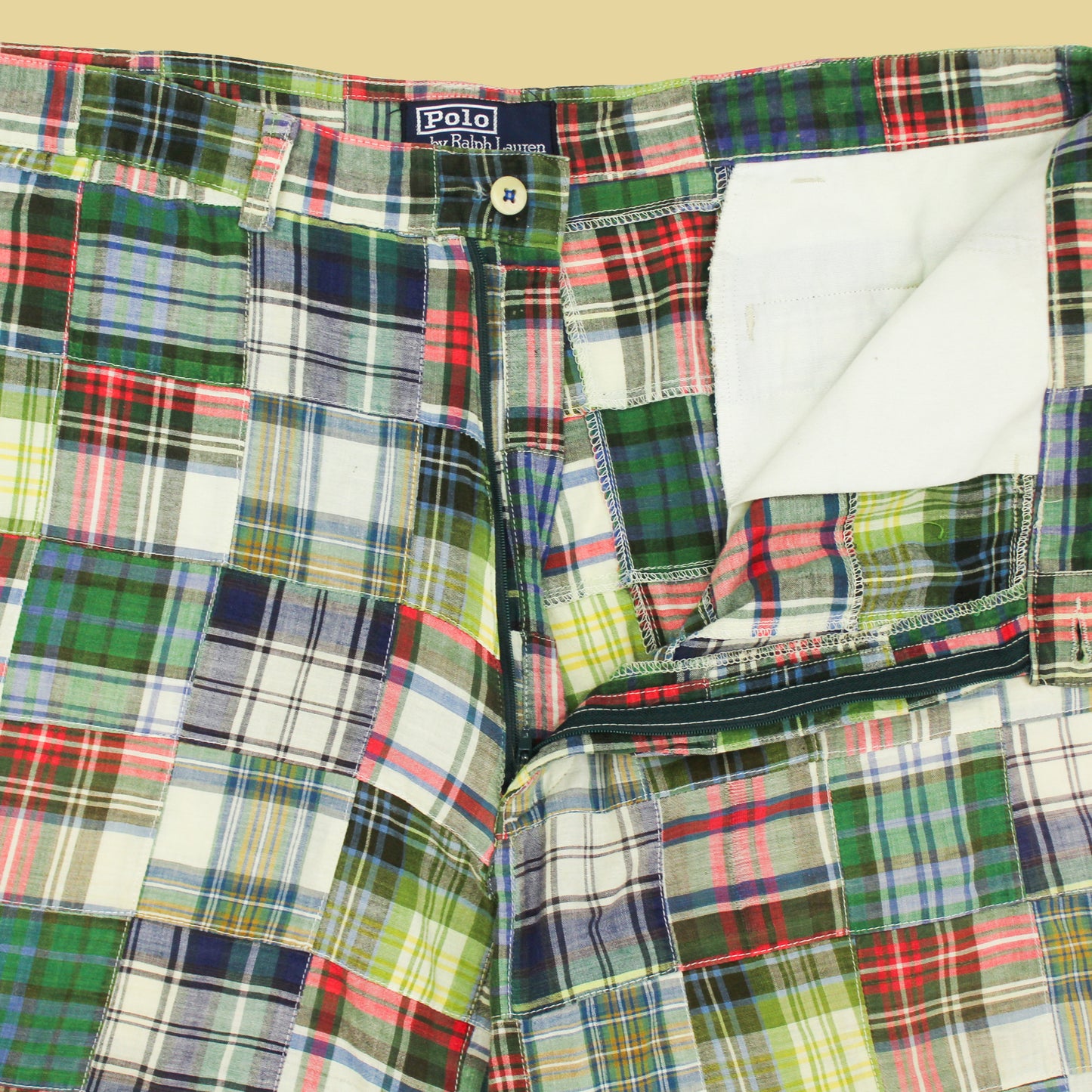 Polo Ralph Lauren Plaid Patchwork Madras Shorts