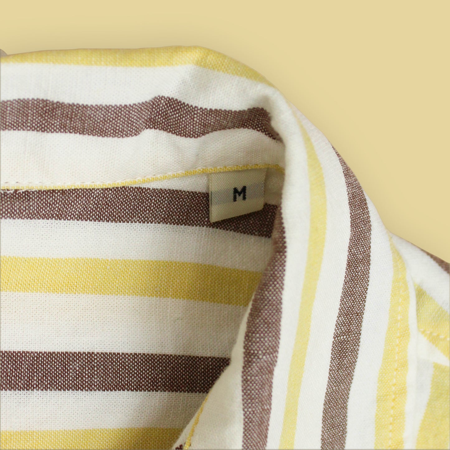 Knickerbocker NYC Striped Cotton Linen Camp Collar Highway Shirt