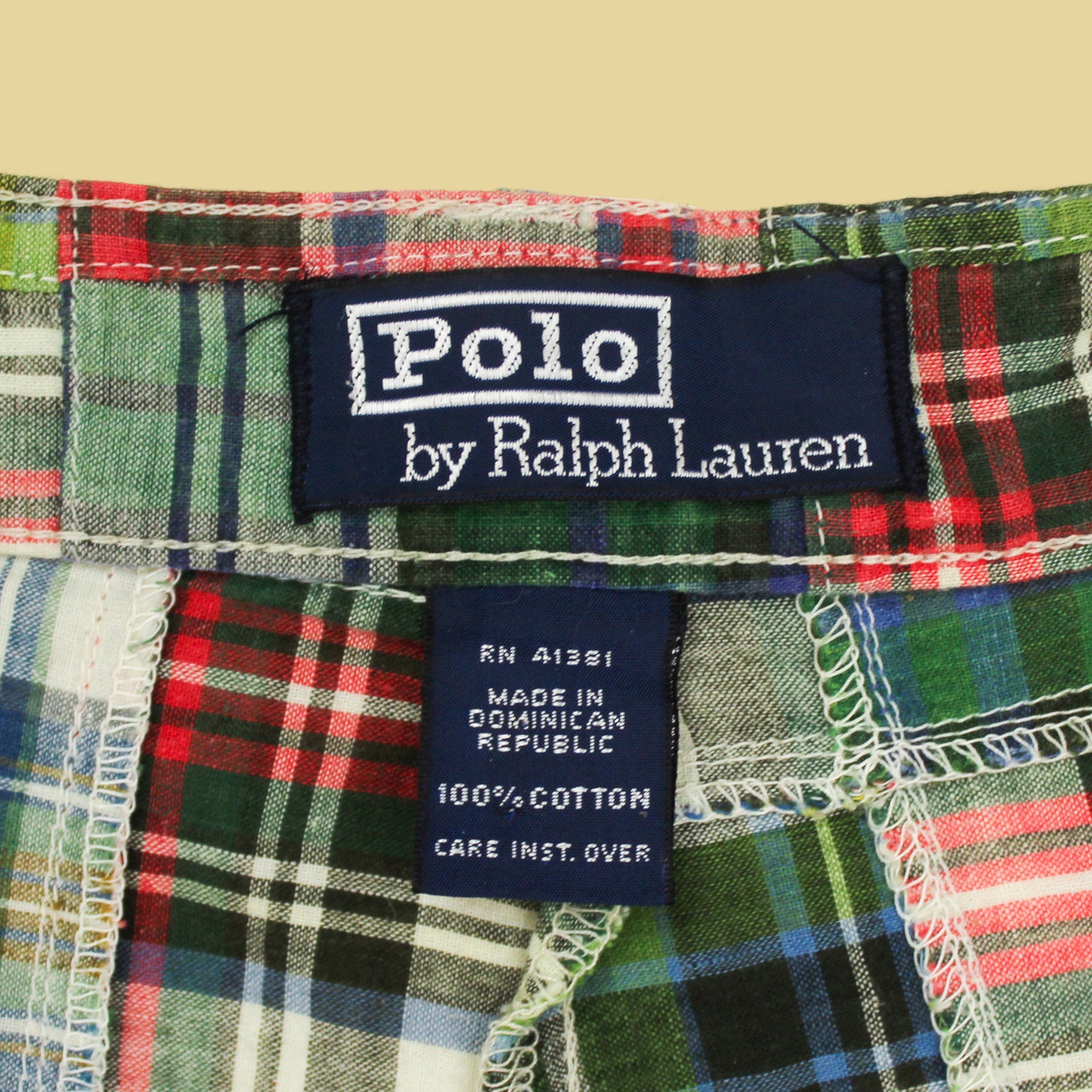 Polo Ralph Lauren Plaid Patchwork Madras Shorts