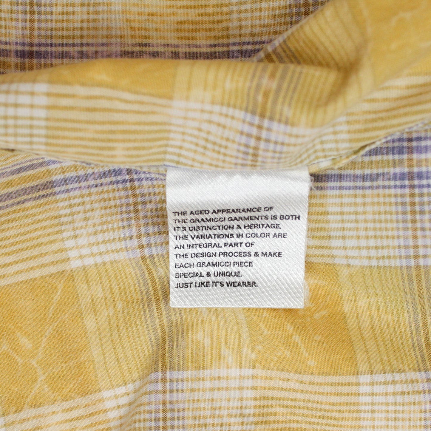 Gramicci Acid Wash Plaid Short Sleeve Button-Up Shirt