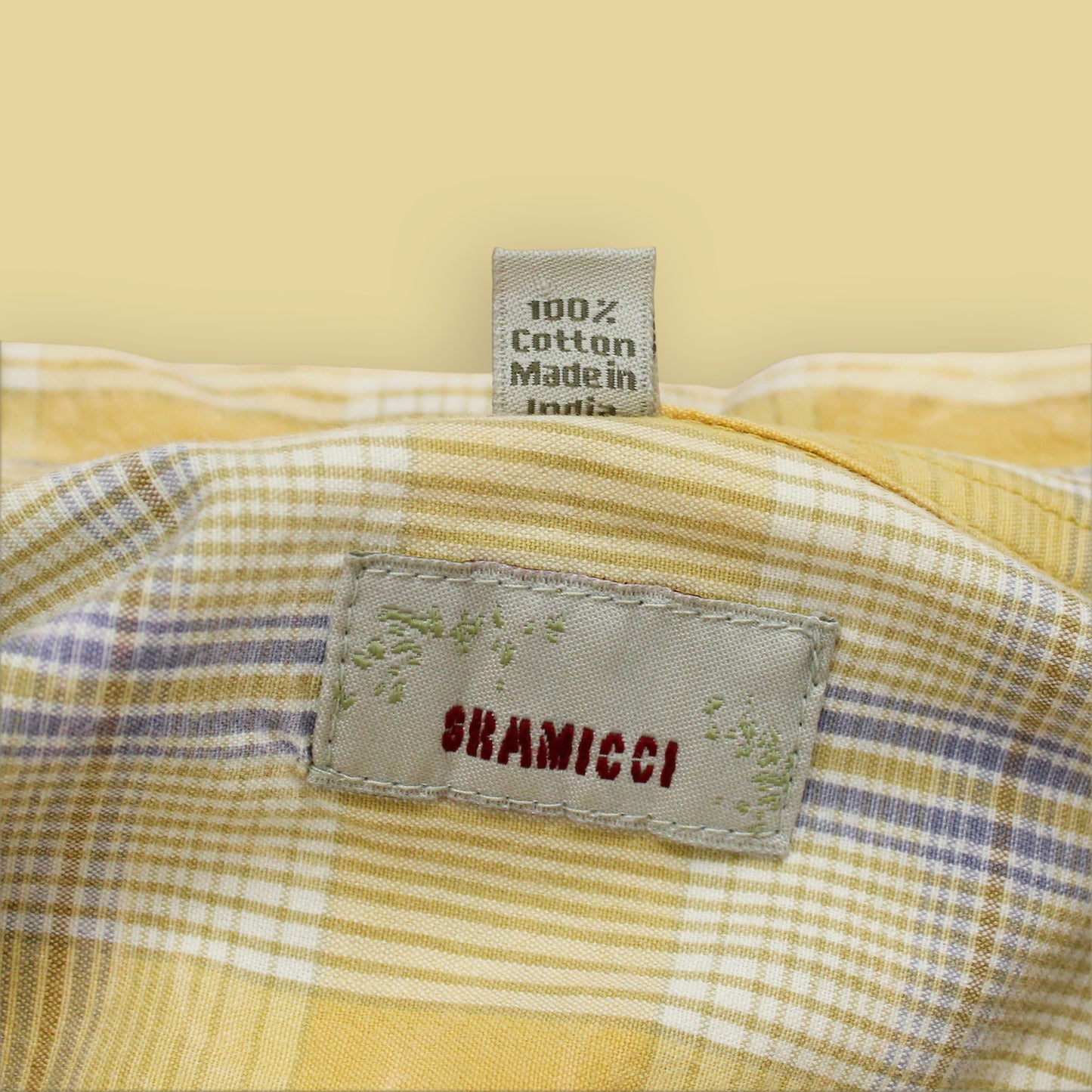 Gramicci Acid Wash Plaid Short Sleeve Button-Up Shirt