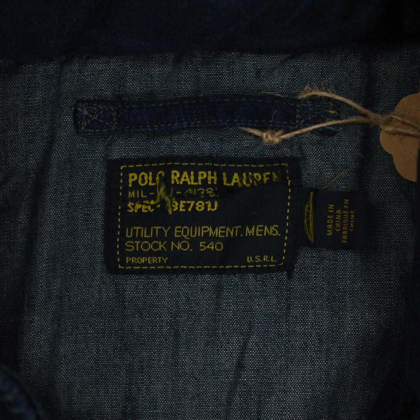 Polo Ralph Lauren Denim Military Field Jacket