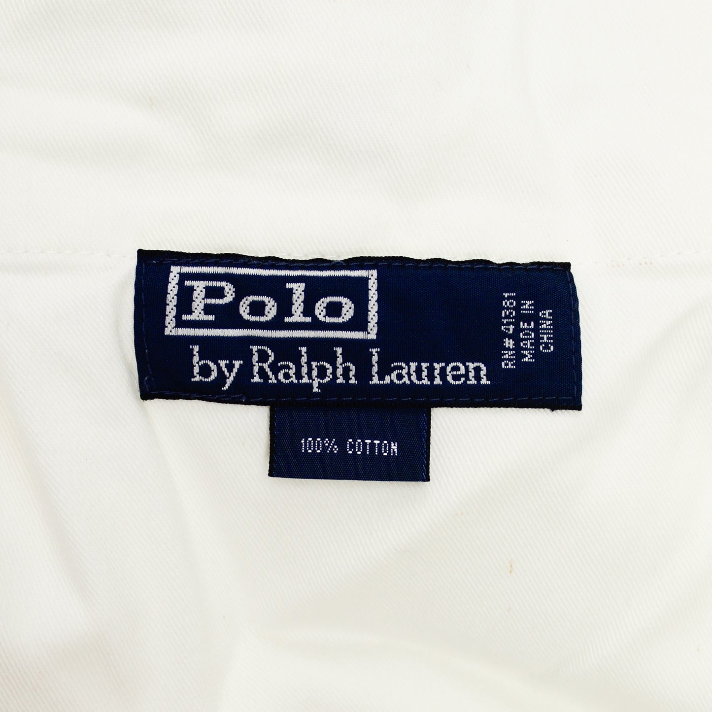 Polo Ralph Lauren Stenciled Nautical Stripe Distressed White Denim Shorts