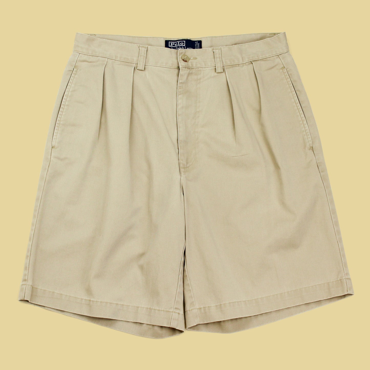 Vintage Polo Ralph Lauren Cotton Twill Pleated Tyler Shorts