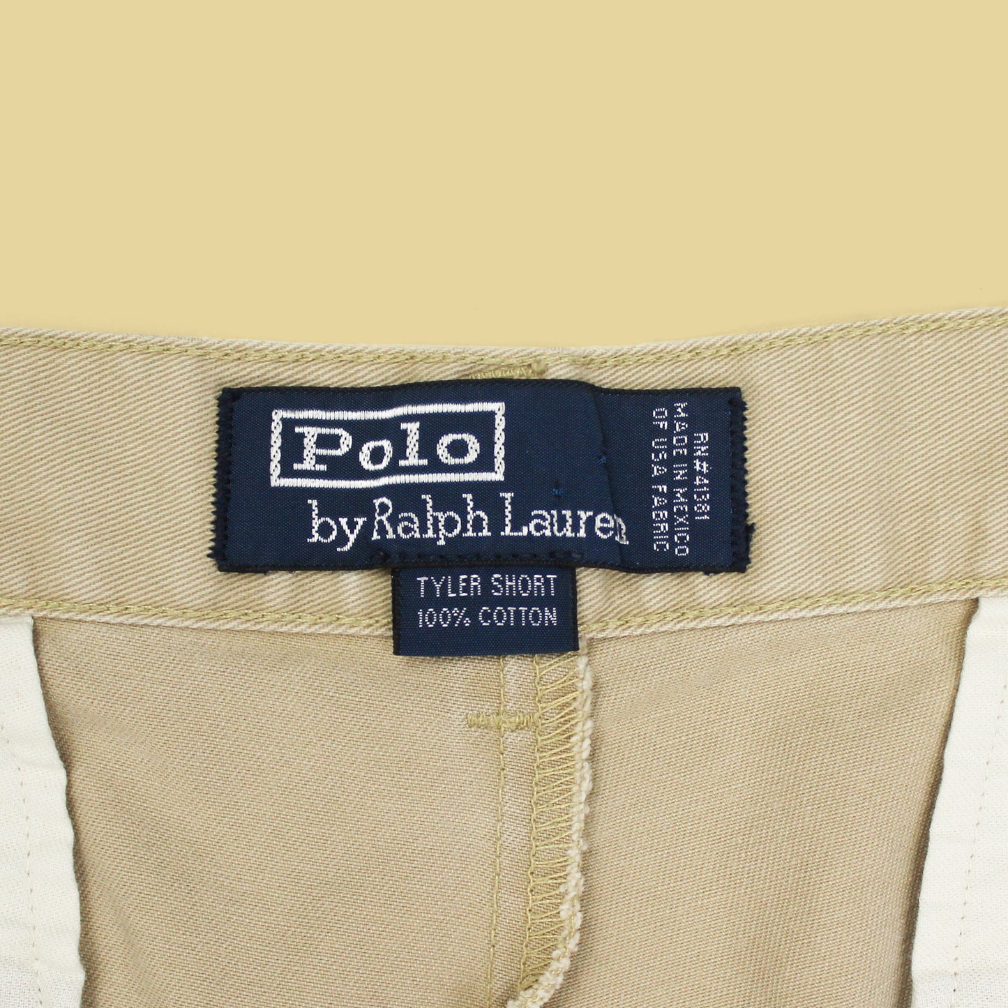 Vintage Polo Ralph Lauren Cotton Twill Pleated Tyler Shorts
