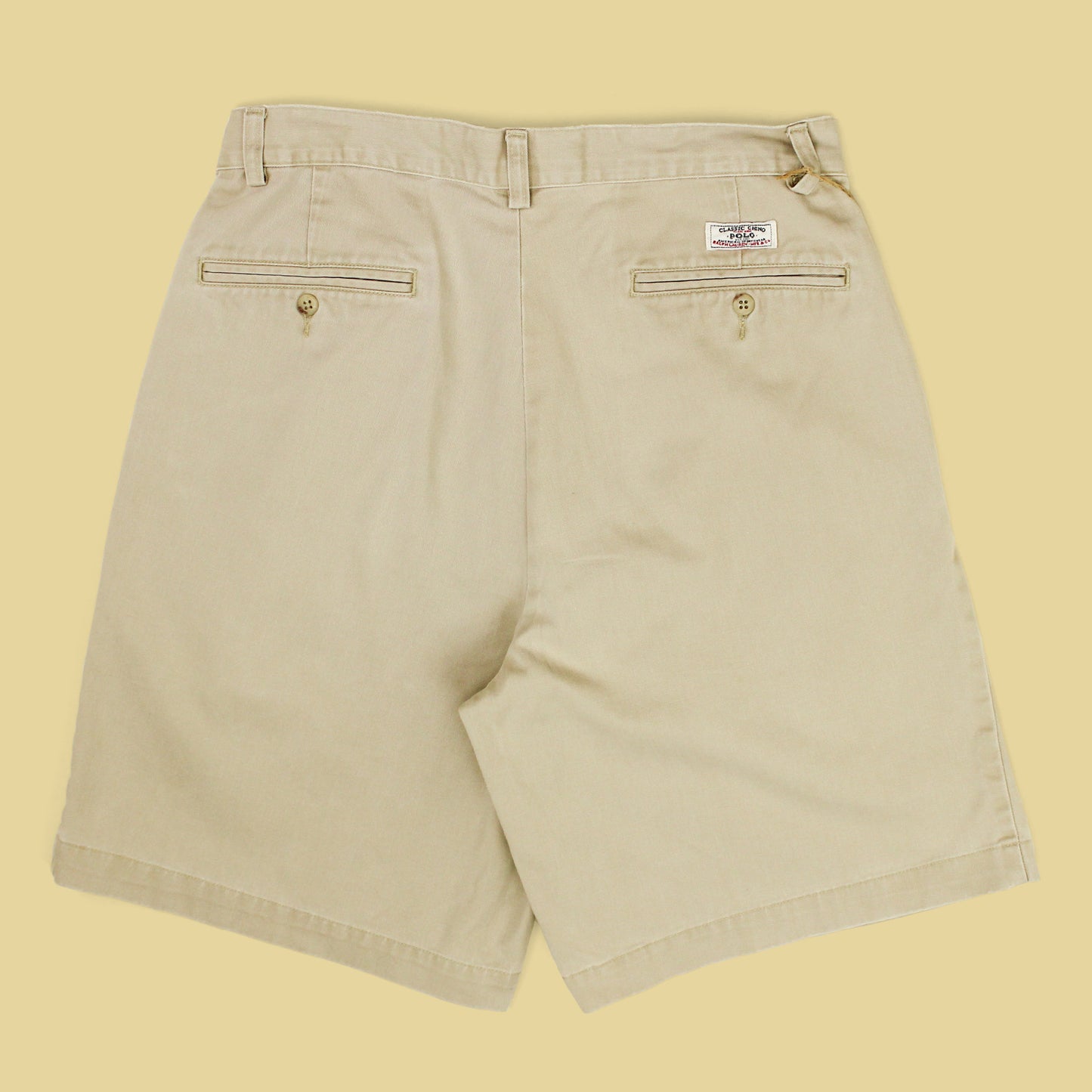 Vintage Polo Ralph Lauren Cotton Twill Pleated Tyler Shorts