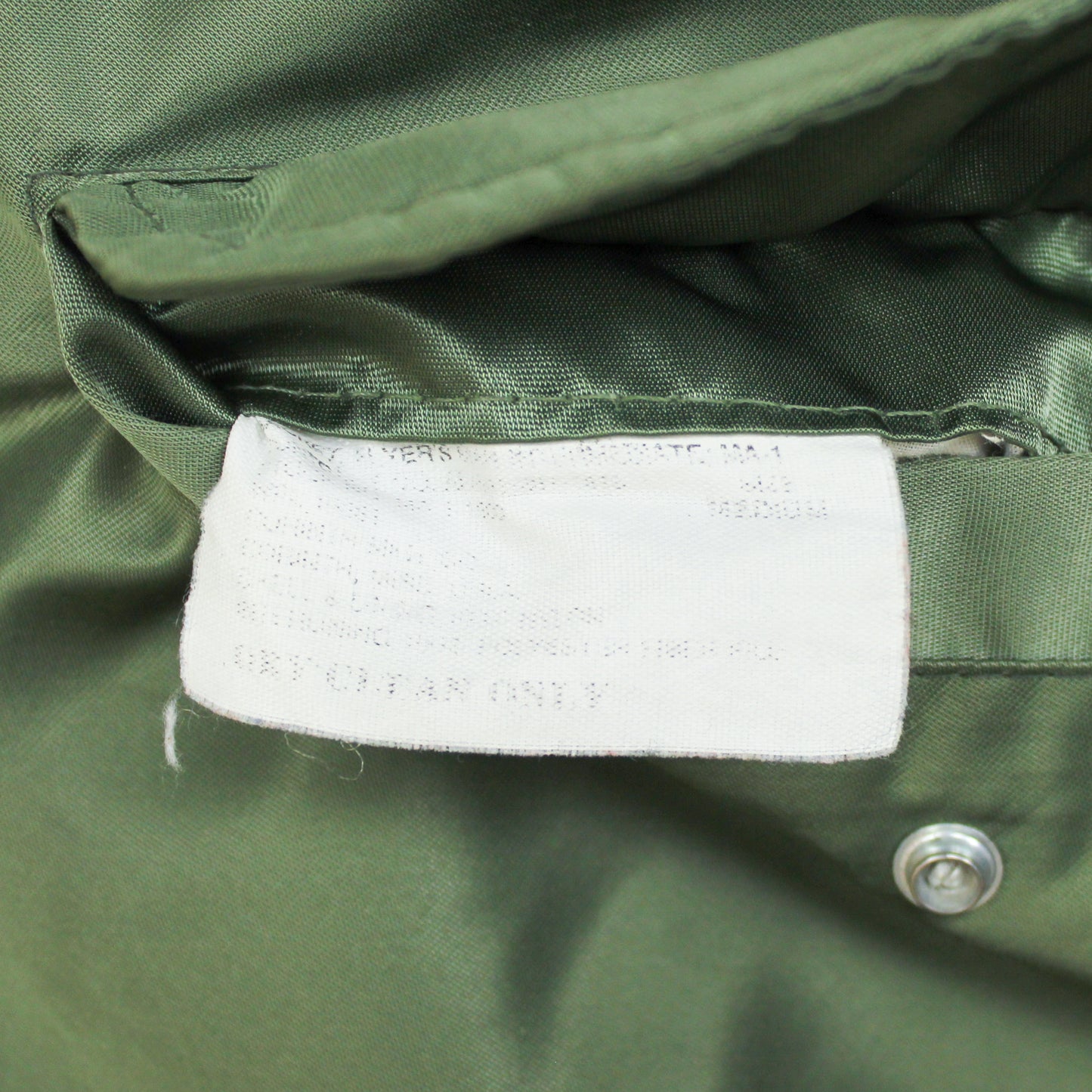 Vintage Civilian Issue/Reproduction Reversible MA-1 Bomber Jacket
