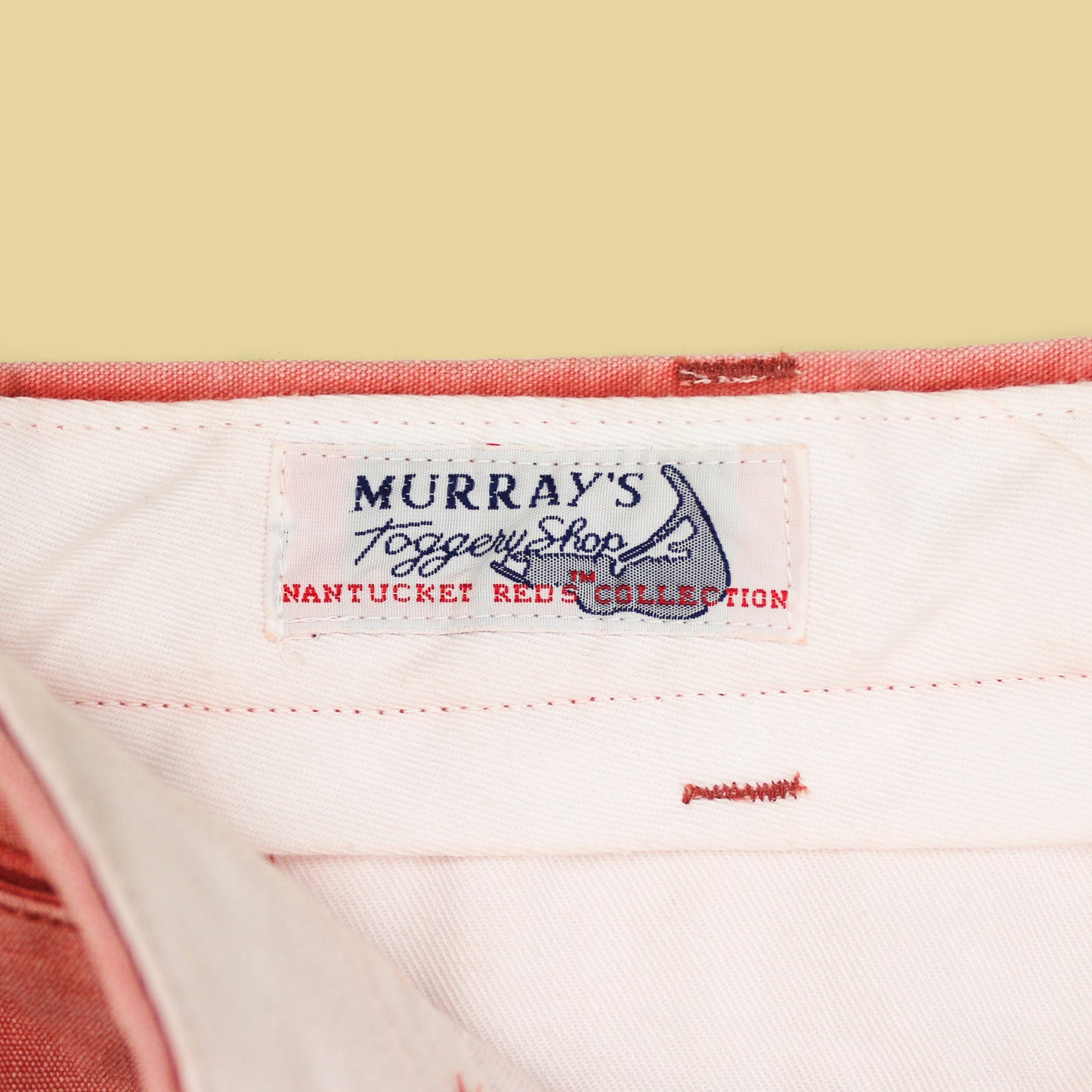 Murray's Toggery Shop Whale Embroidered Cotton Canvas Shorts