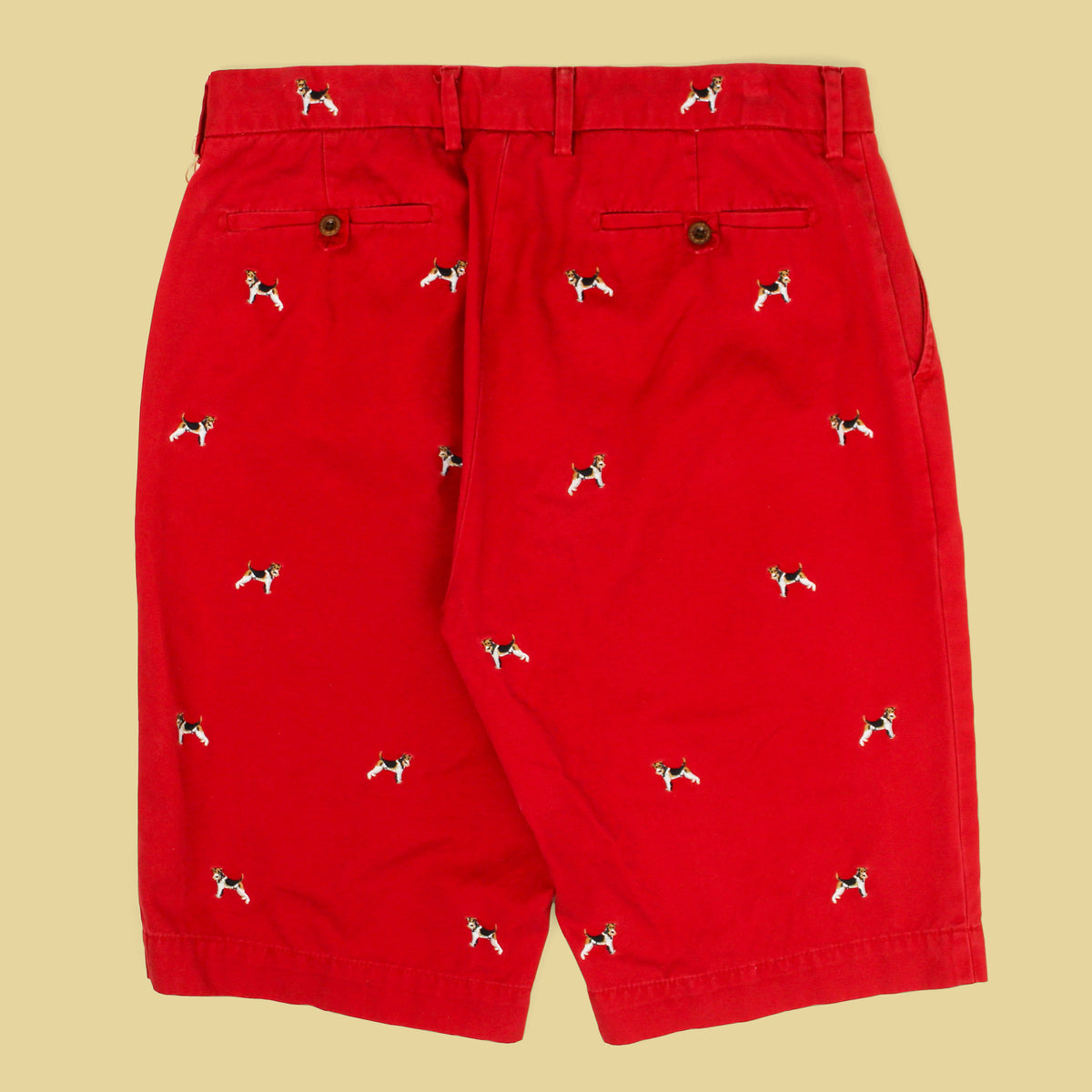 Polo Ralph Lauren Terrier Embroidered Cotton Chino Shorts