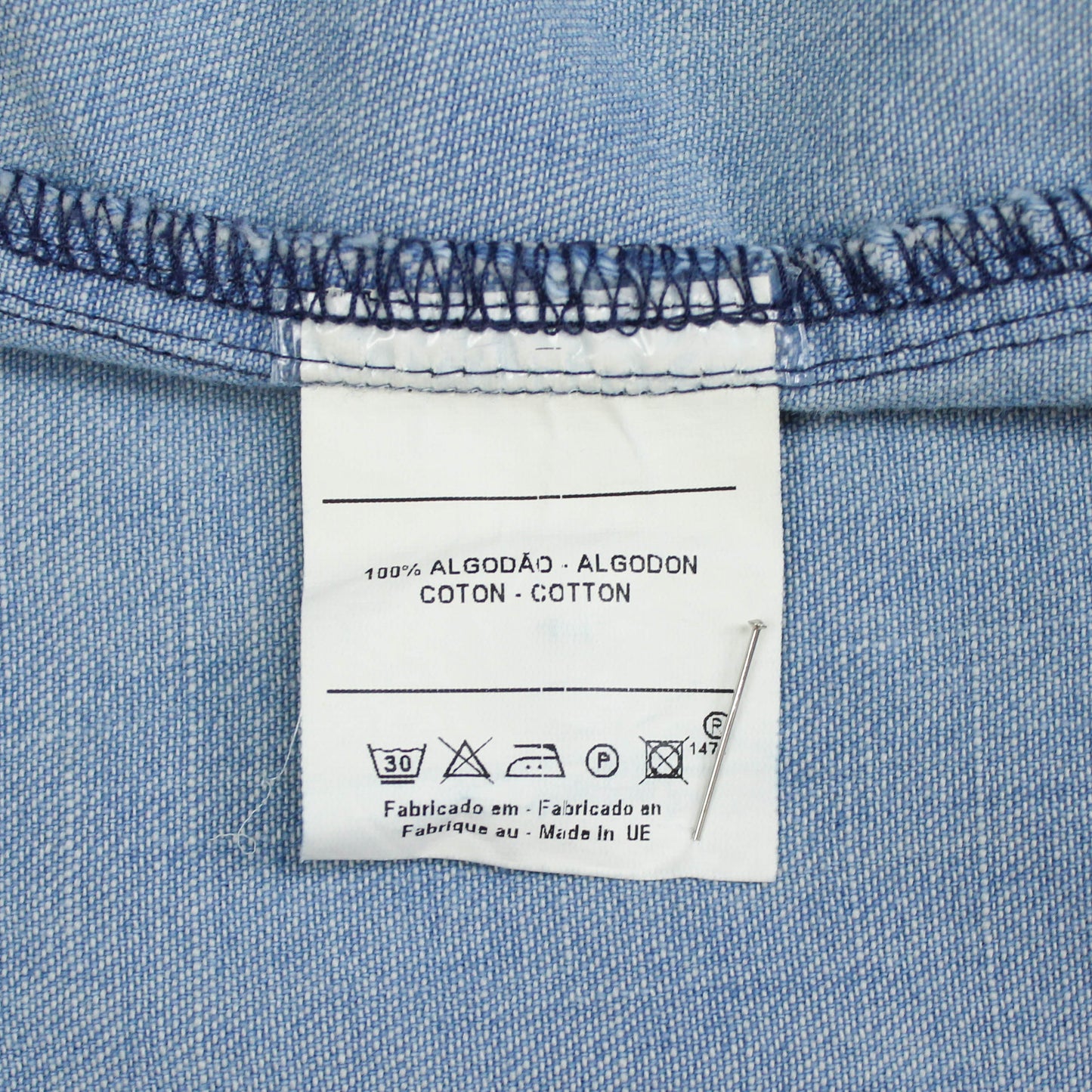 Wythe Lightwash Denim Pearl Snap Western Shirt