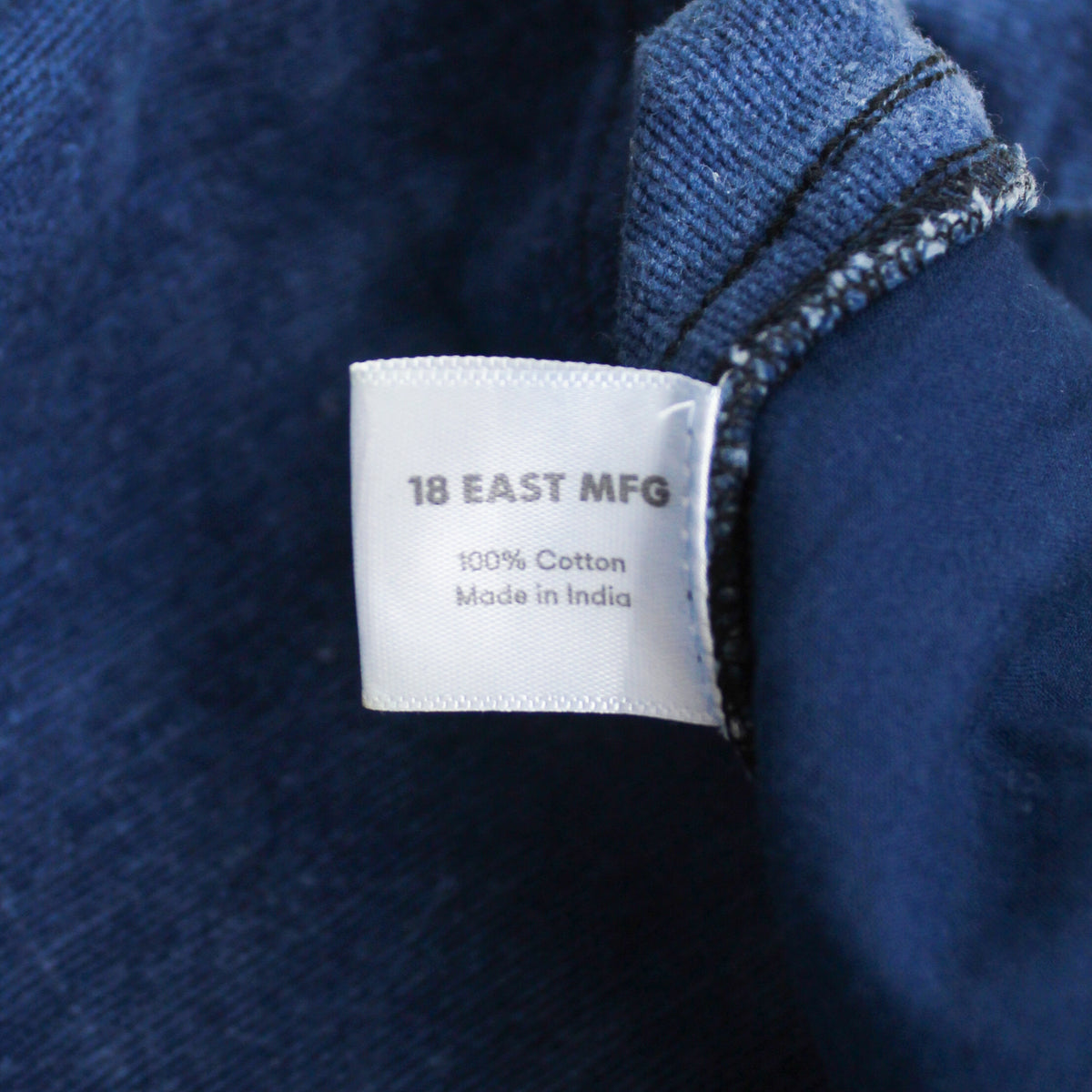 18 East Natural Indigo Khadi Cotton Studio Double Knee Pants