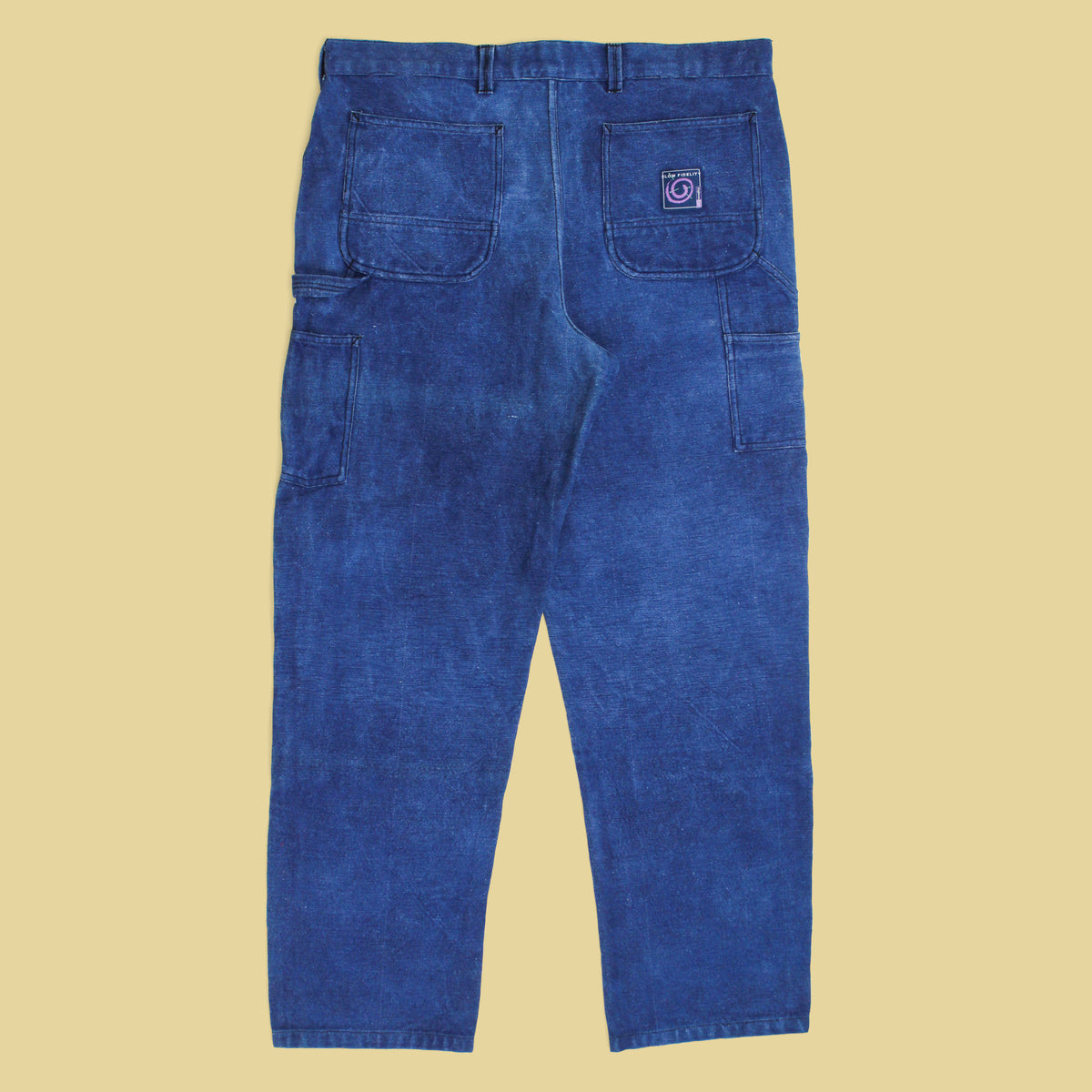 18 East Natural Indigo Khadi Cotton Studio Double Knee Pants