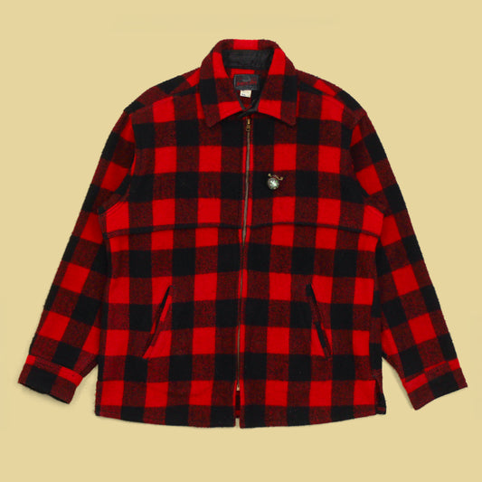Johnson Woolen Mills Buffalo Plaid Wool Flannel Jac-Shirt