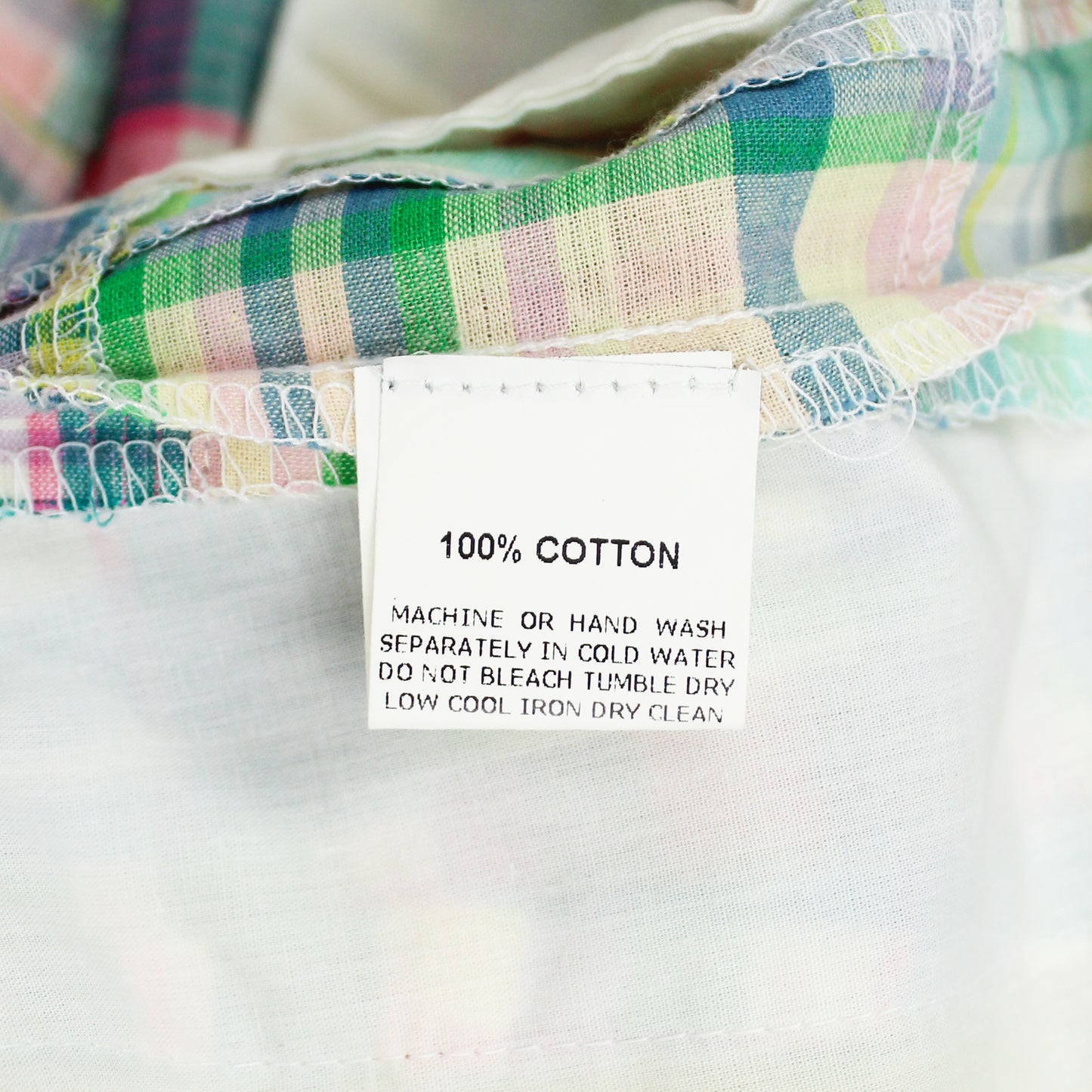 Patchwork Madras Cotton Pants