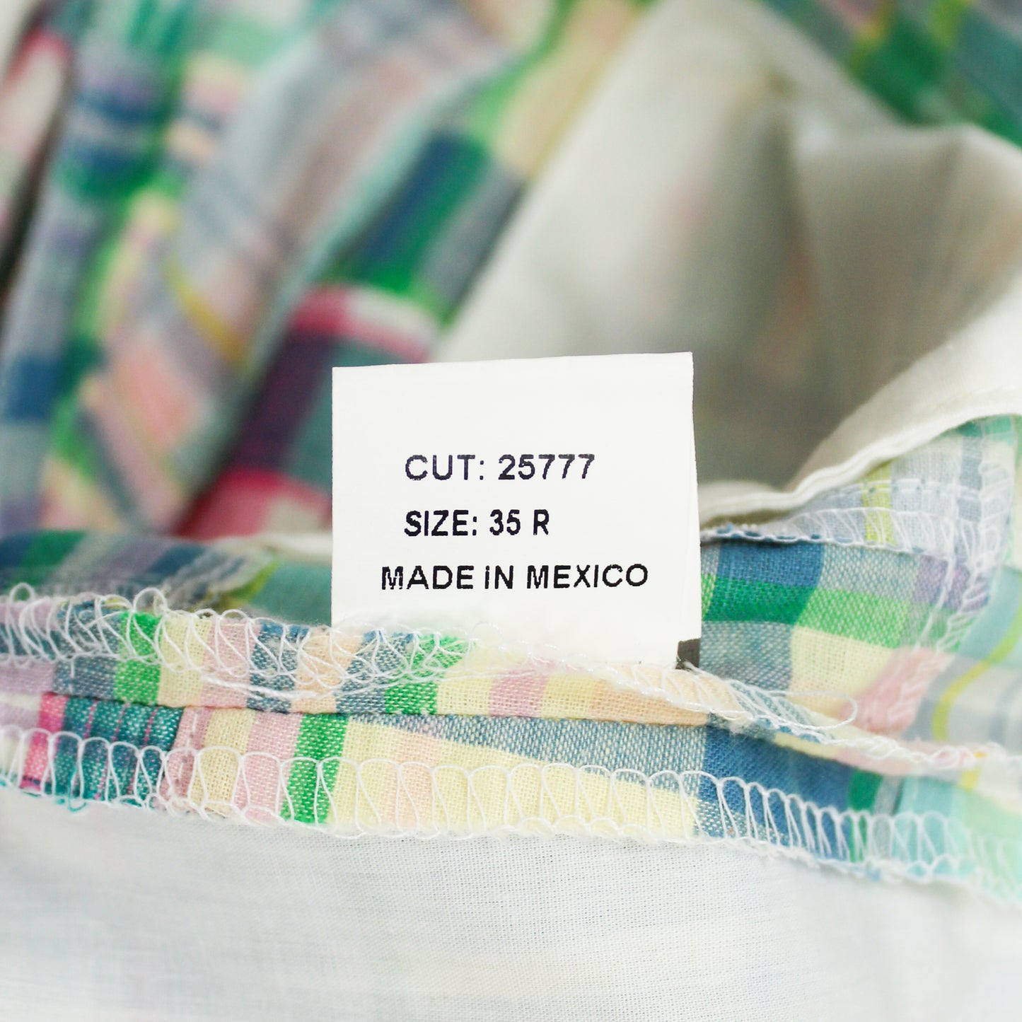 Patchwork Madras Cotton Pants