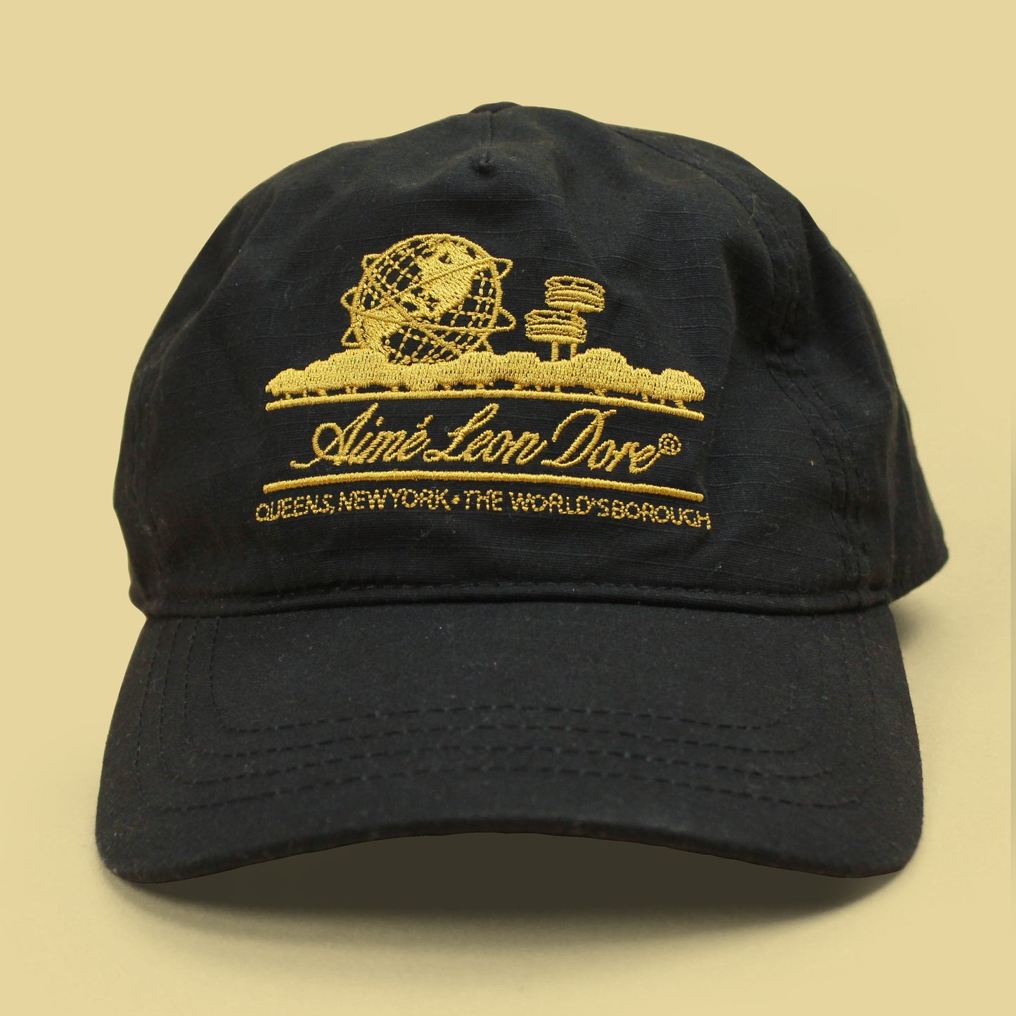 Aimé Leon Dore Ripstop Anniversary Unisphere Logo Snap Back Ball Cap Hat