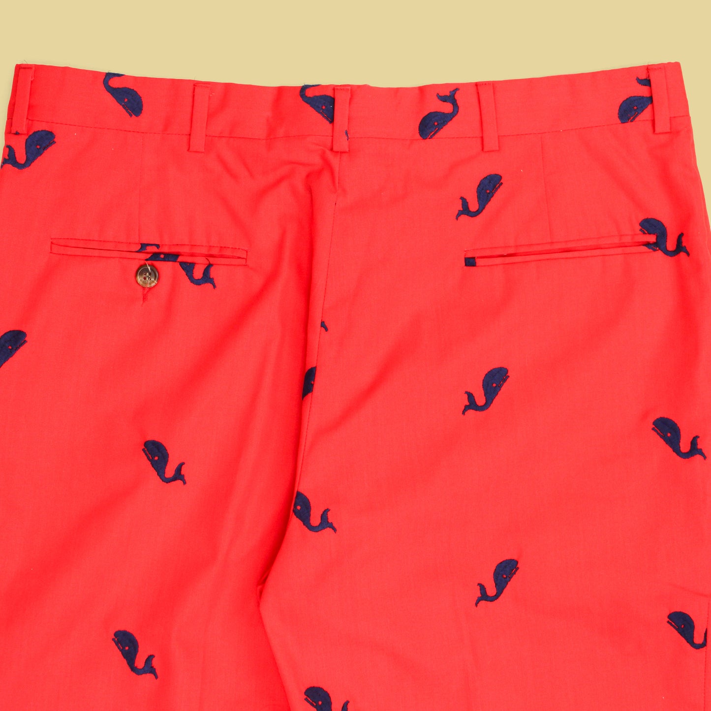 Vintage Whale Embroidered Pants