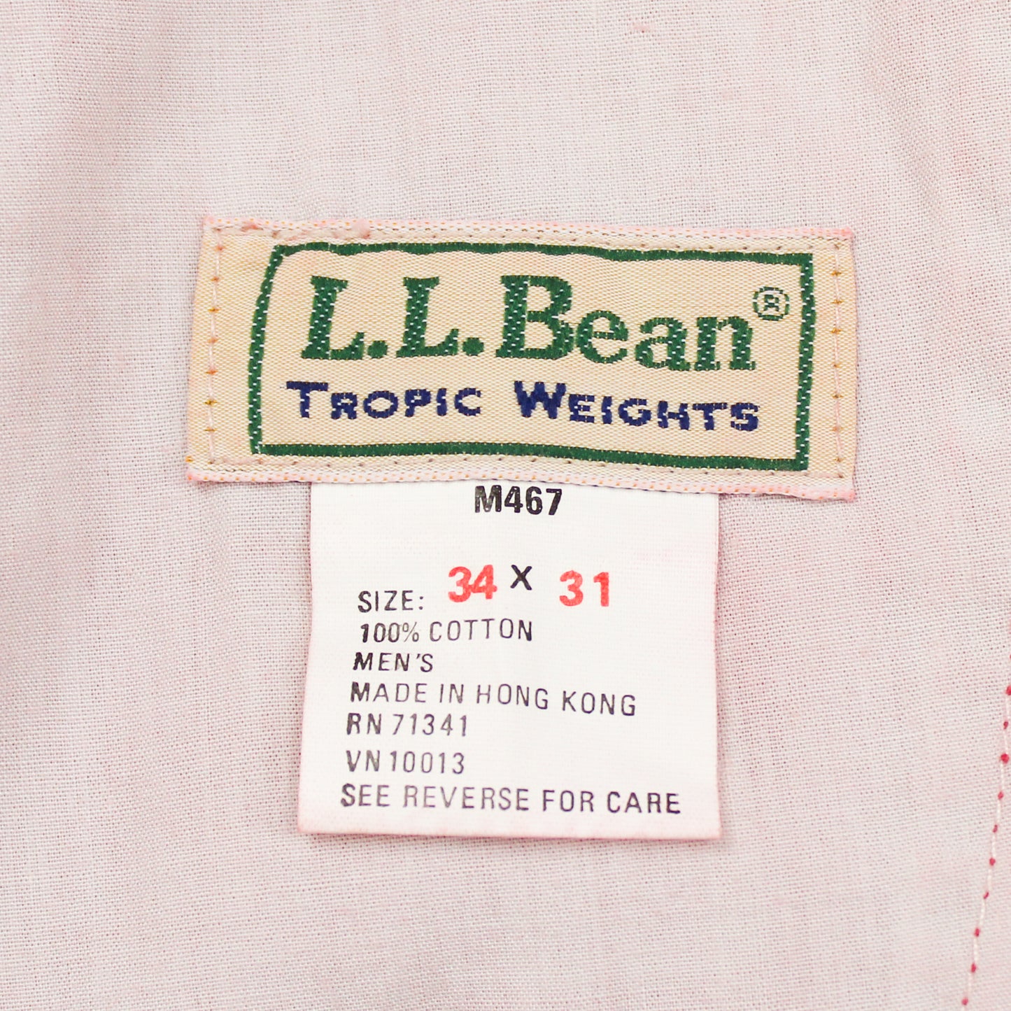 Vintage L.L. Bean Tropic Weights Cotton Pants