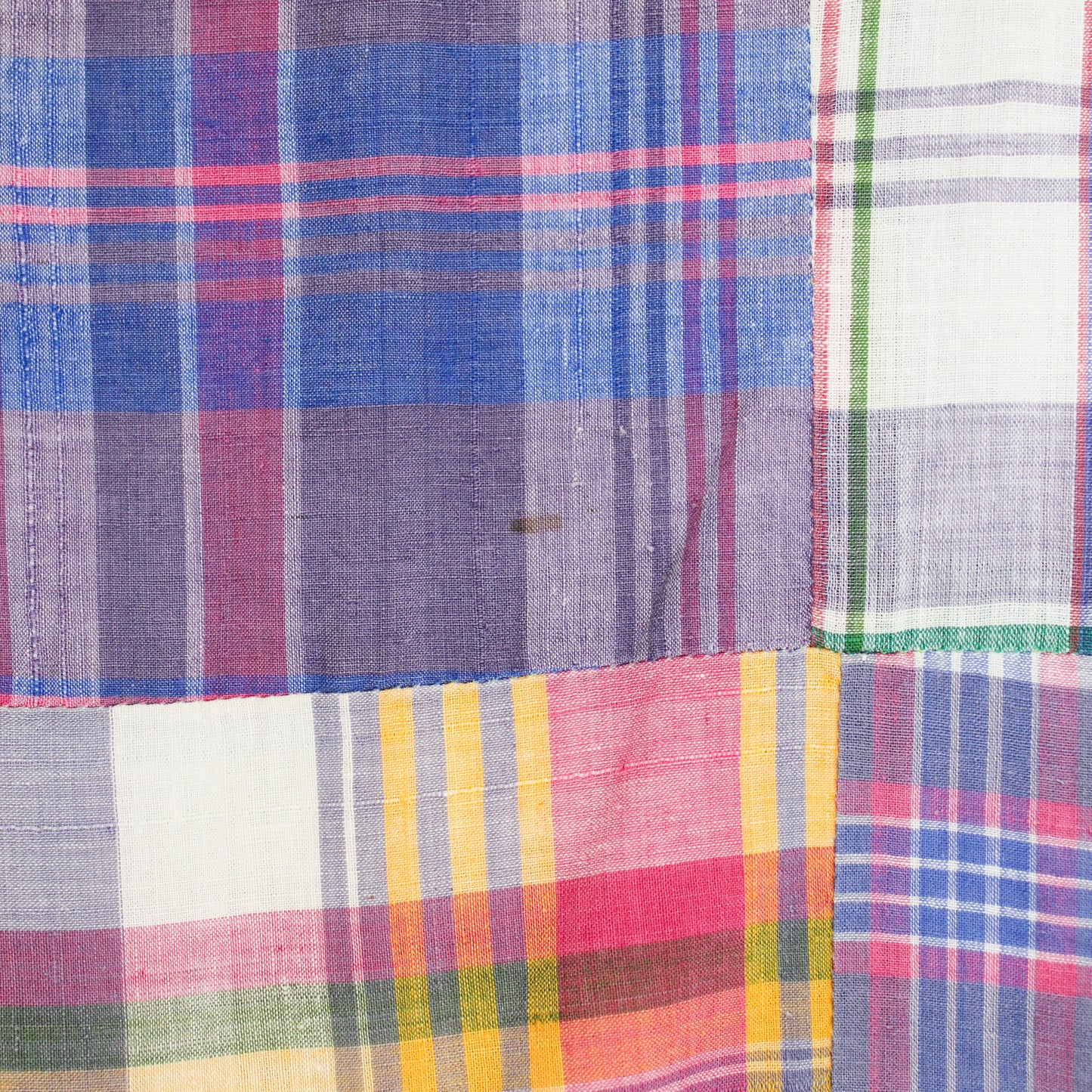 Vintage Patchwork Madras Cotton Pants