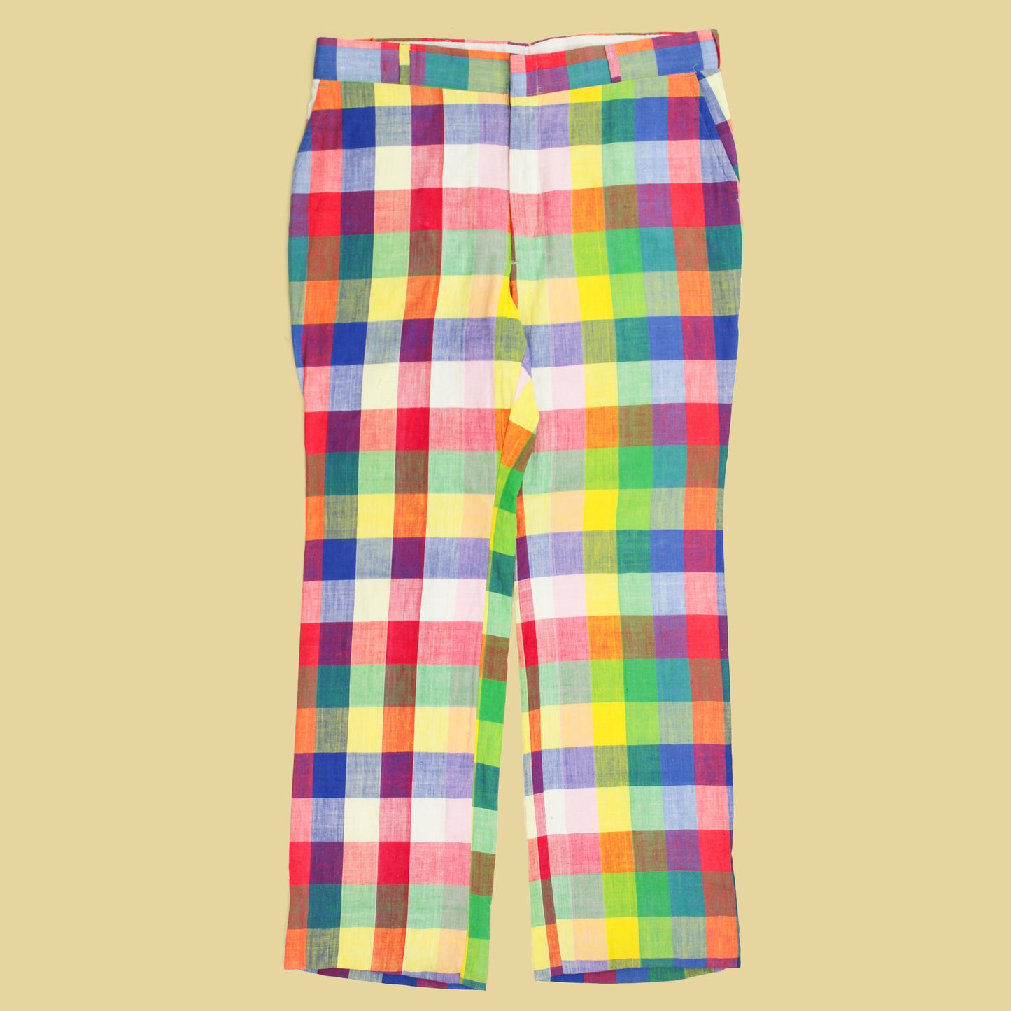 Vintage Mac Hugh Madras Cotton Pants