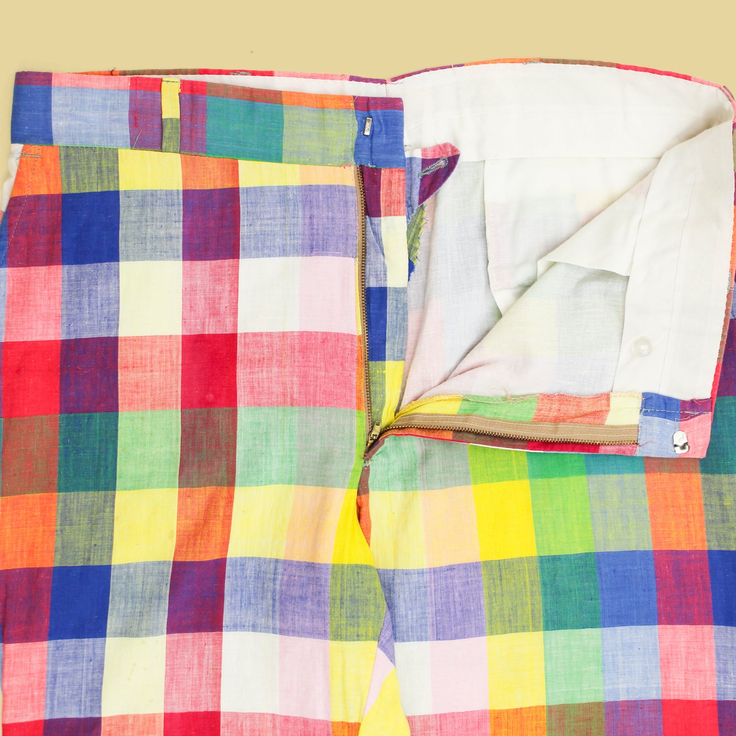 Vintage Mac Hugh Madras Cotton Pants