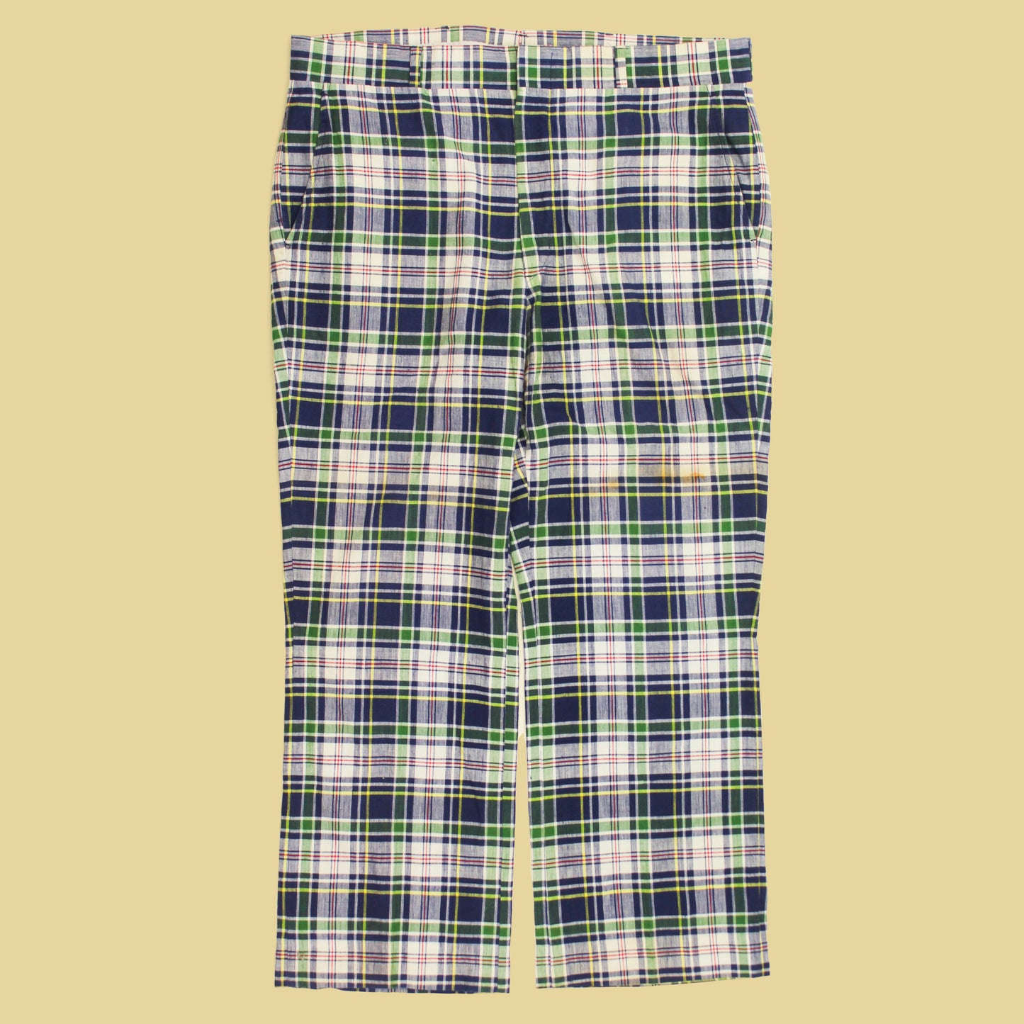 Vintage Asher Madras Cotton Pants