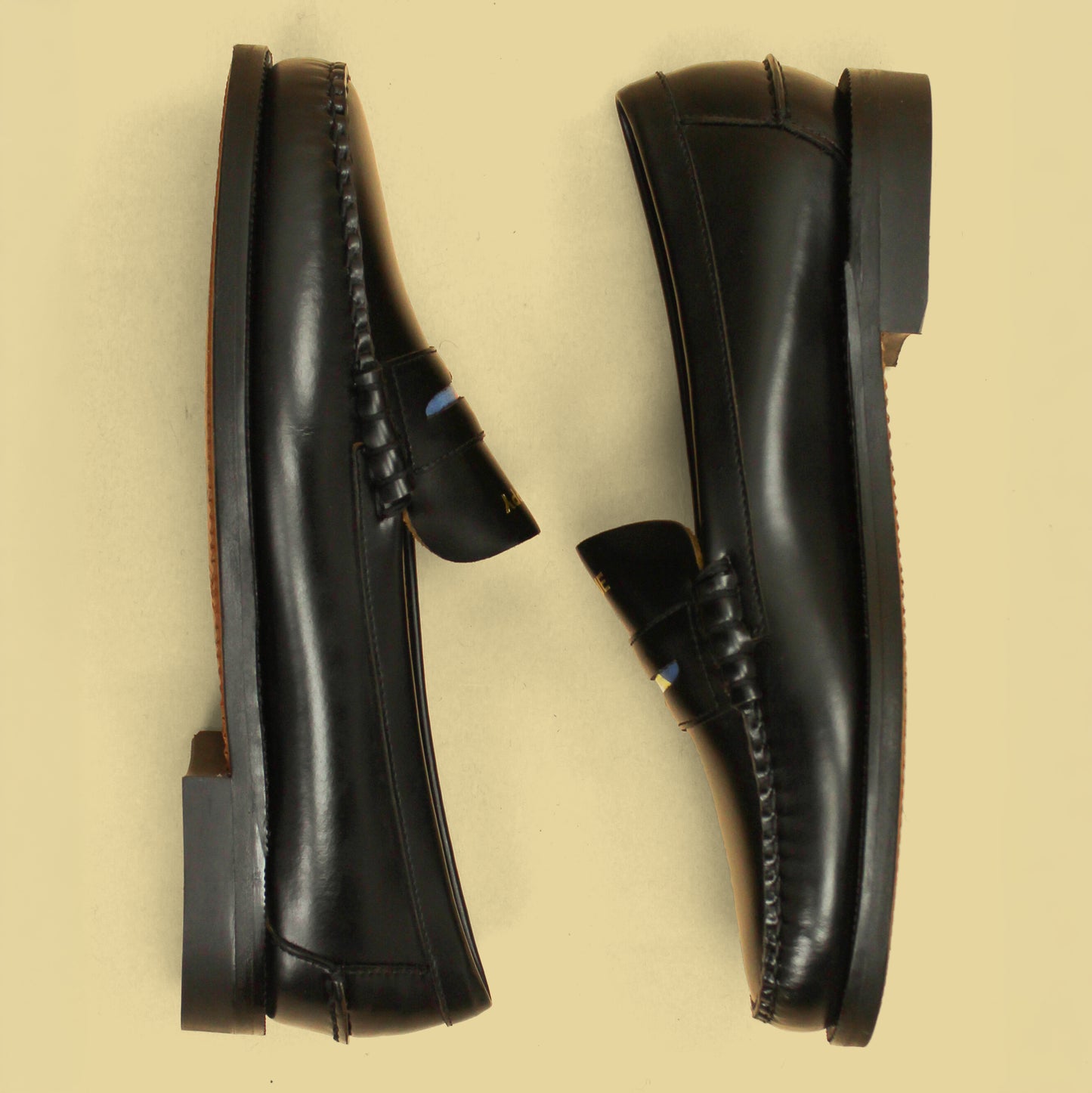 J. Press x Sebago Dan Regimental "True Preppy" Penny Loafers