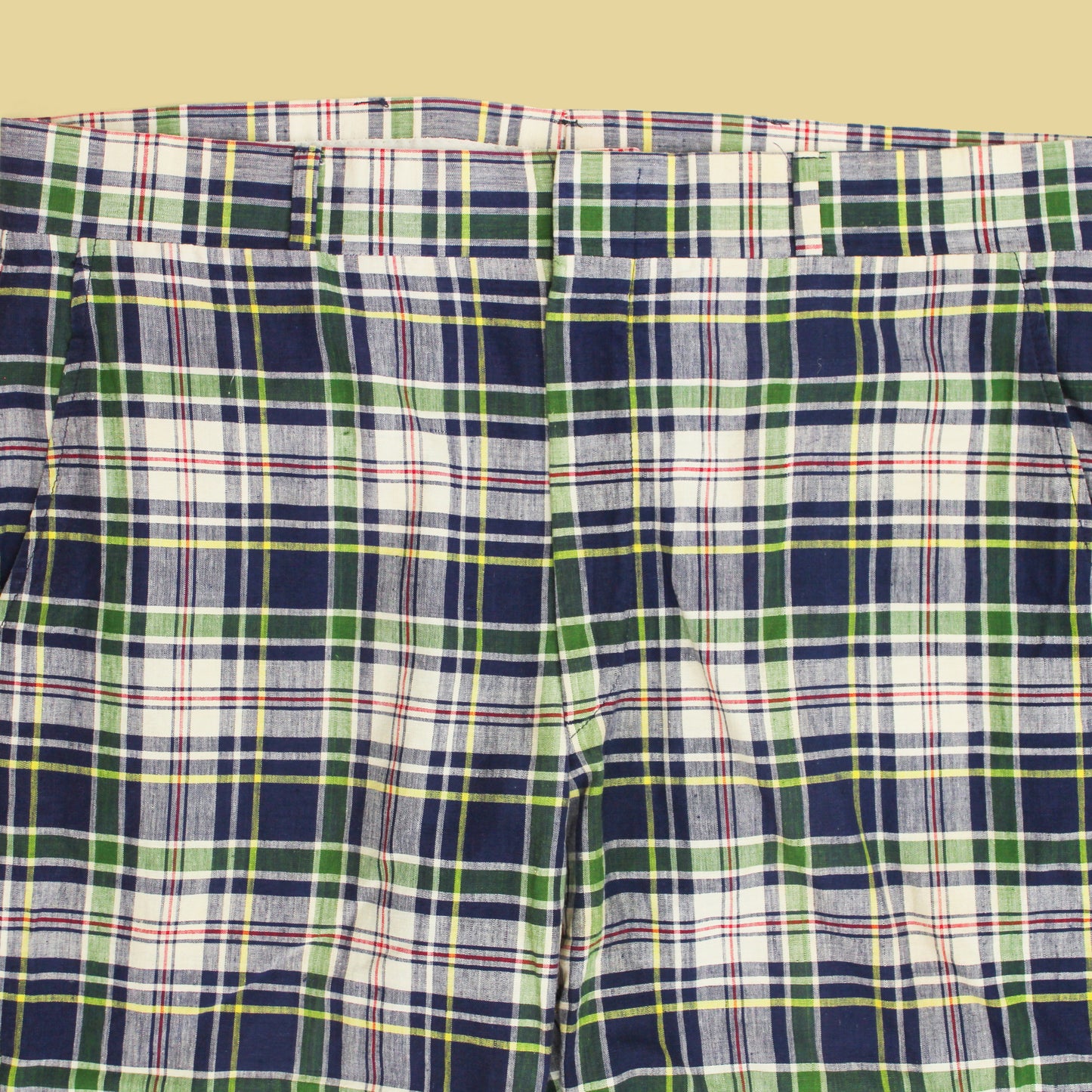 Vintage Asher Madras Cotton Pants