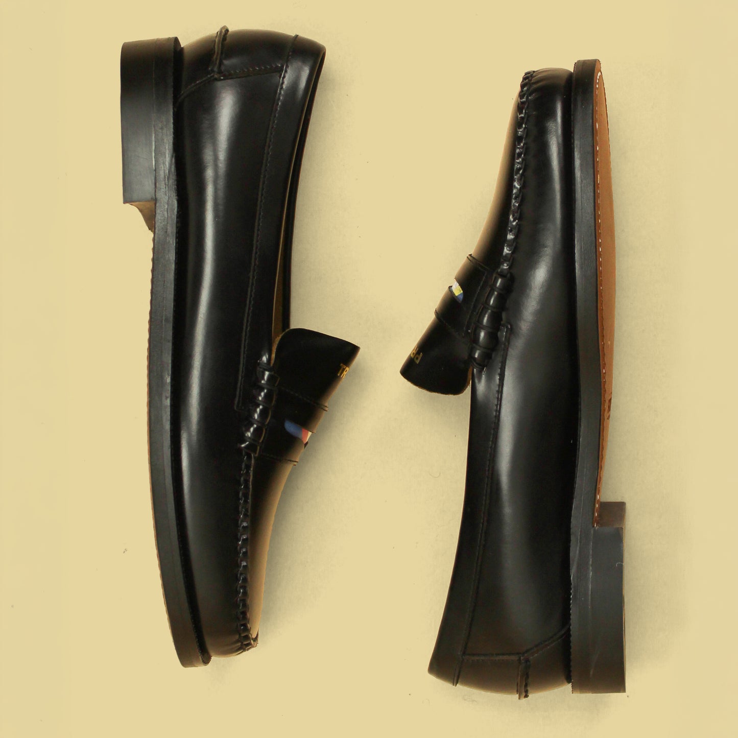 J. Press x Sebago Dan Regimental "True Preppy" Penny Loafers
