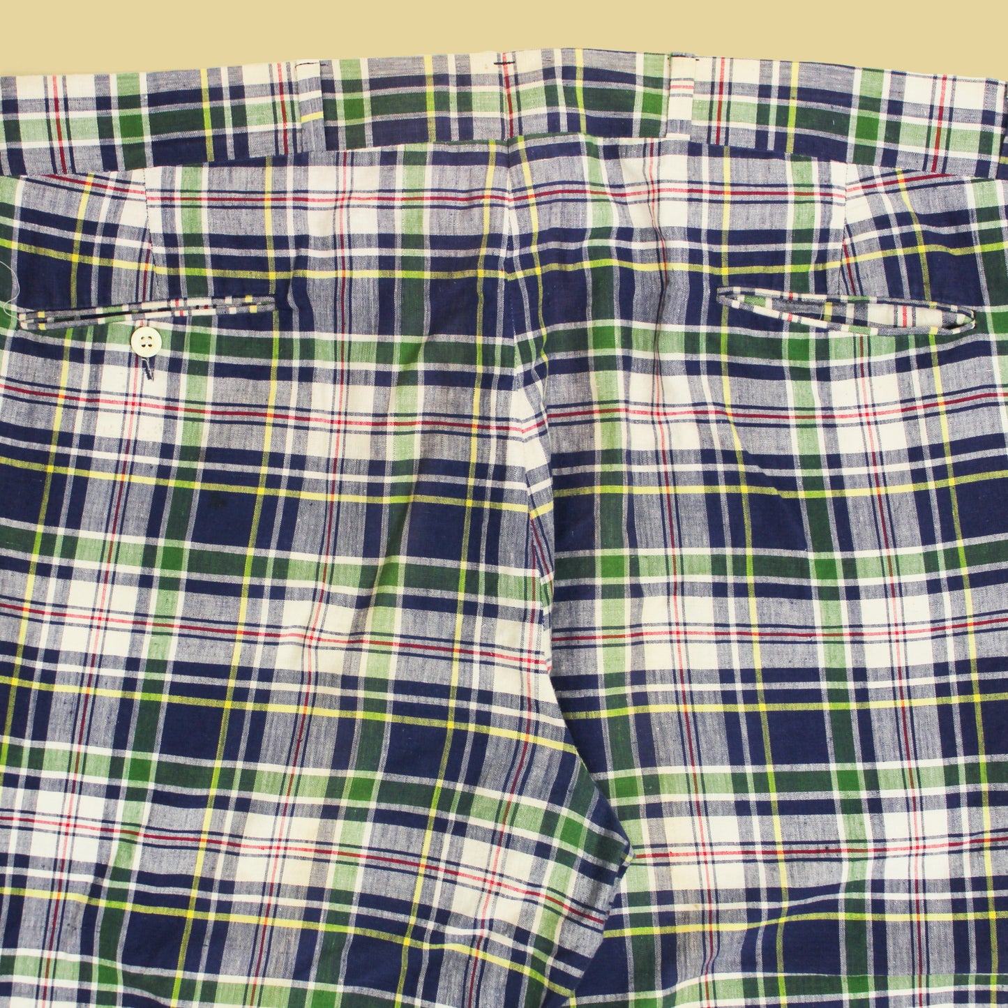 Vintage Asher Madras Cotton Pants