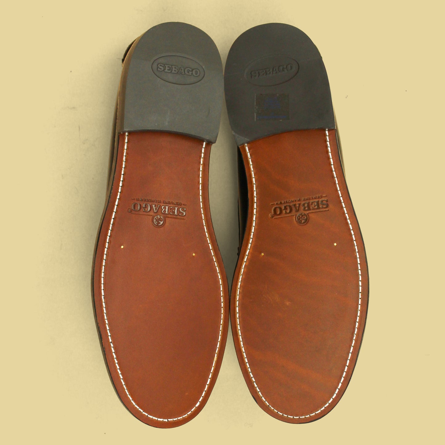 J. Press x Sebago Dan Regimental "True Preppy" Penny Loafers