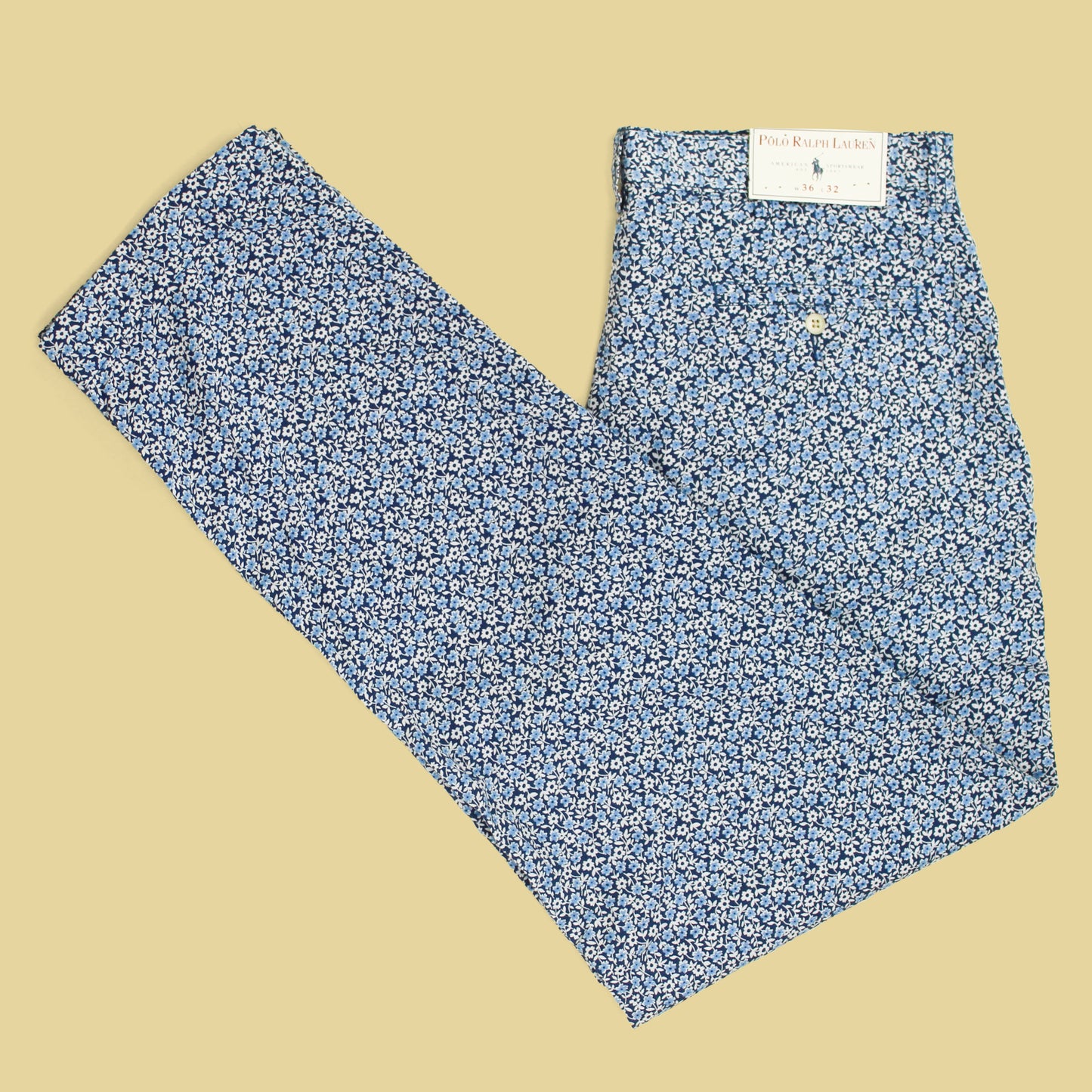Vintage Polo Ralph Lauren Floral Print Cotton Pants