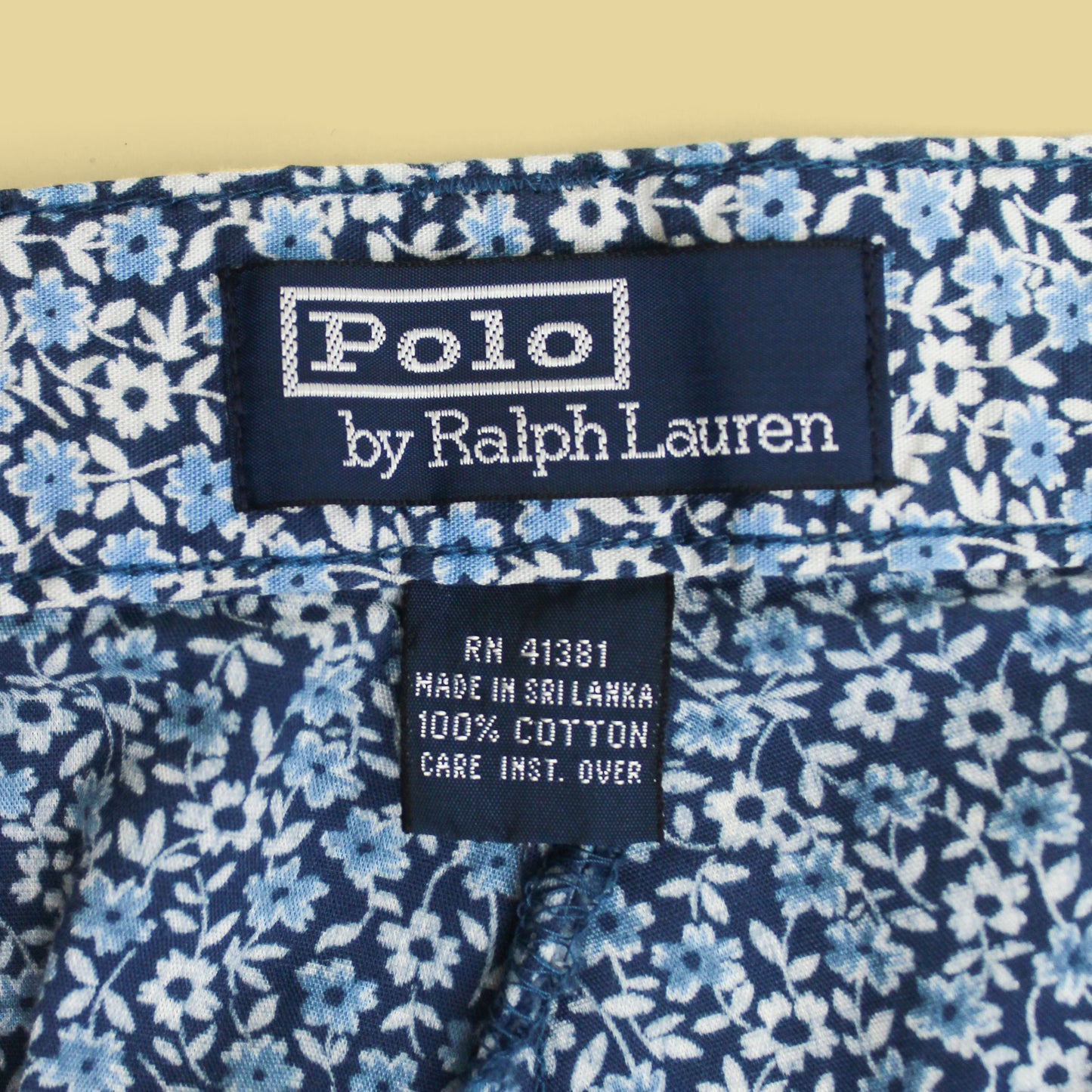 Vintage Polo Ralph Lauren Floral Print Cotton Pants