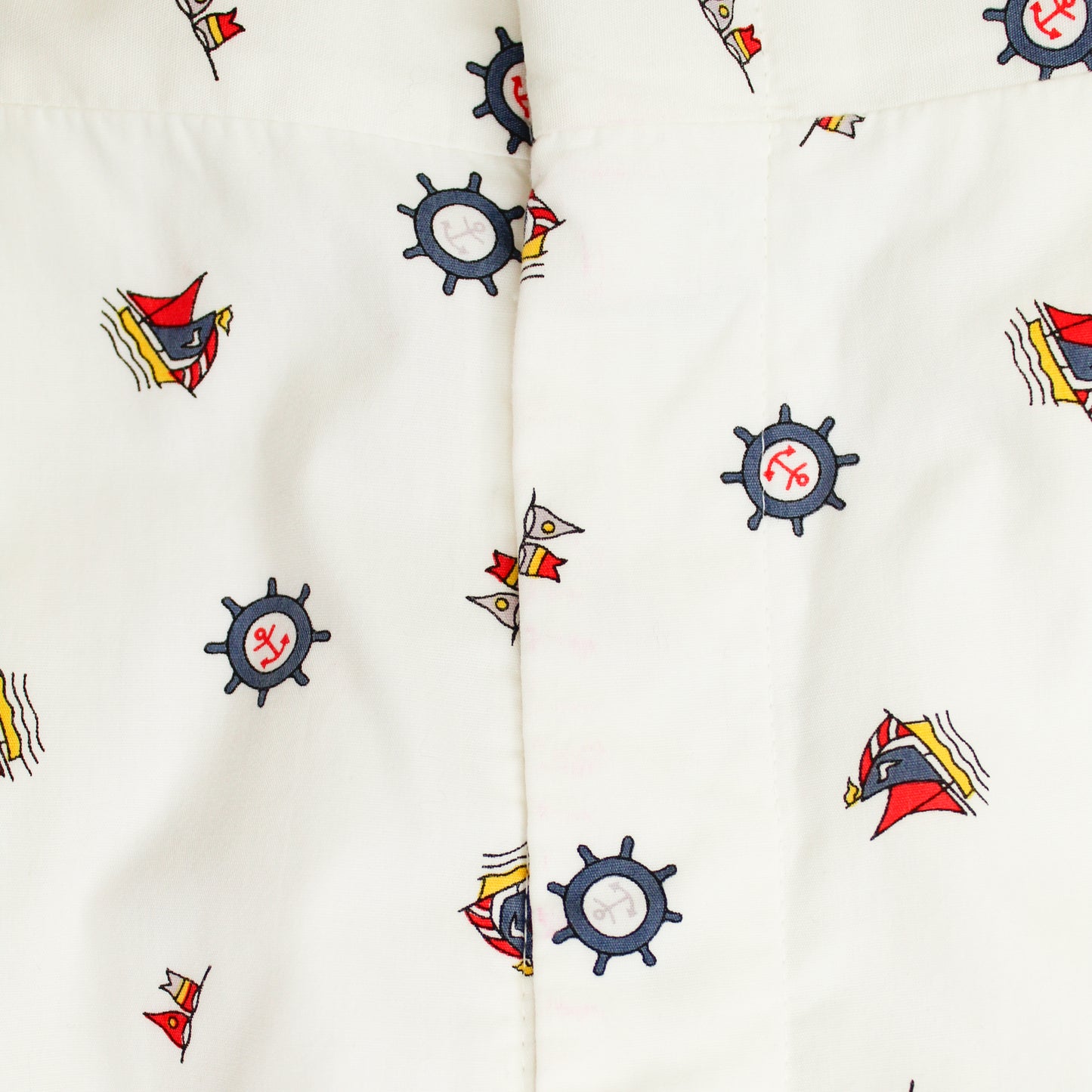 Vintage Cable Car Clothiers Nautical Print Cotton Pants
