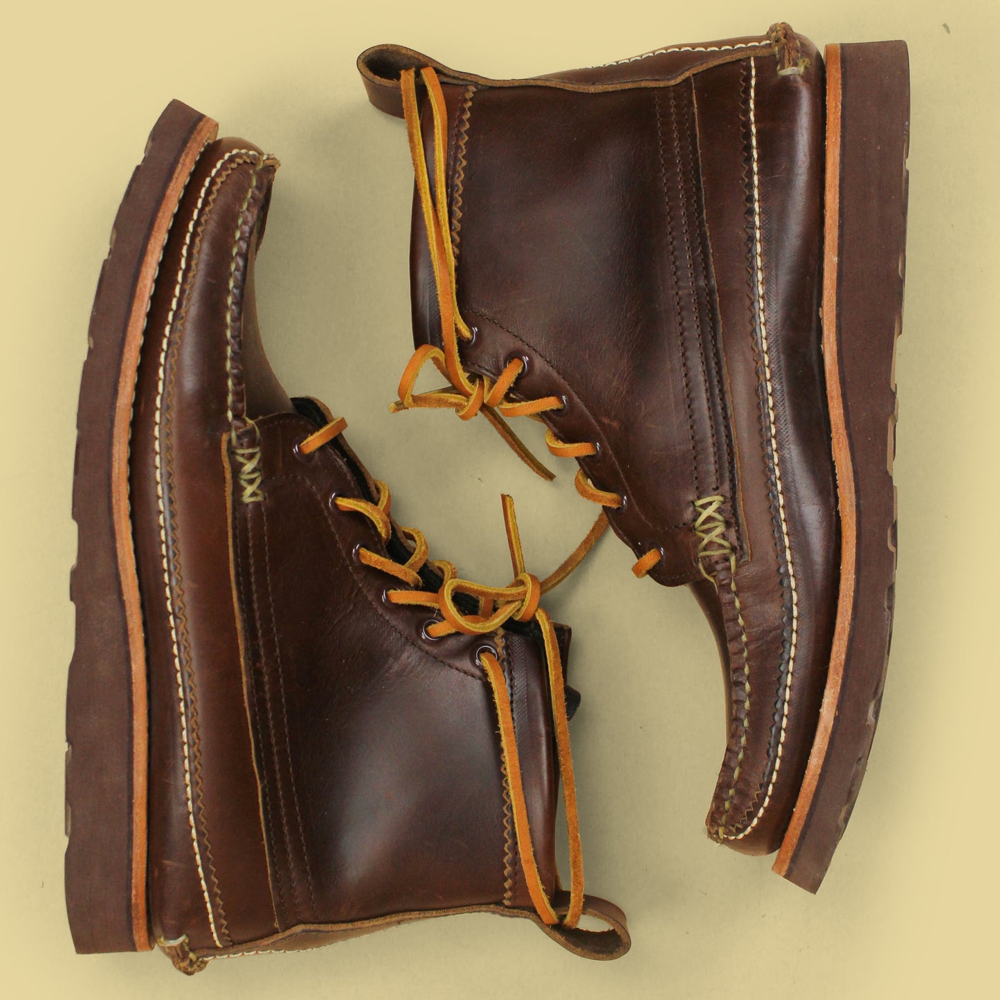 Yuketen Brown Chromexcel 6-Eye Maine Guide DB Boots