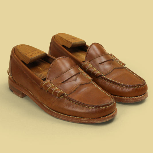Oak Street Bootmakers Natural Chromexcel Beefroll Penny Loafers