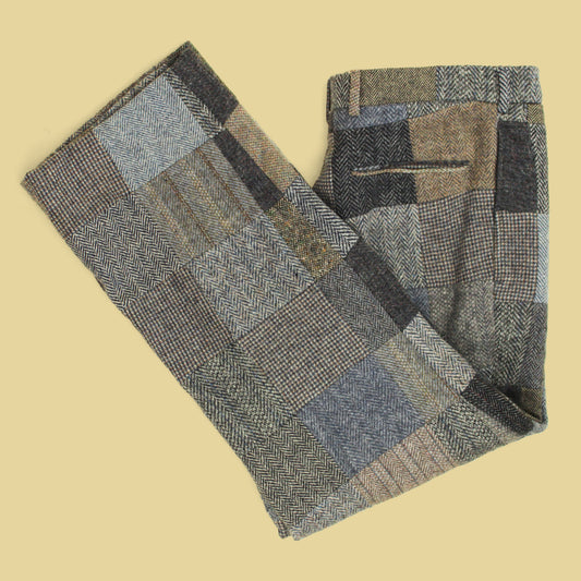 Vintage The Andover Shop Patchwork Tweed Pants