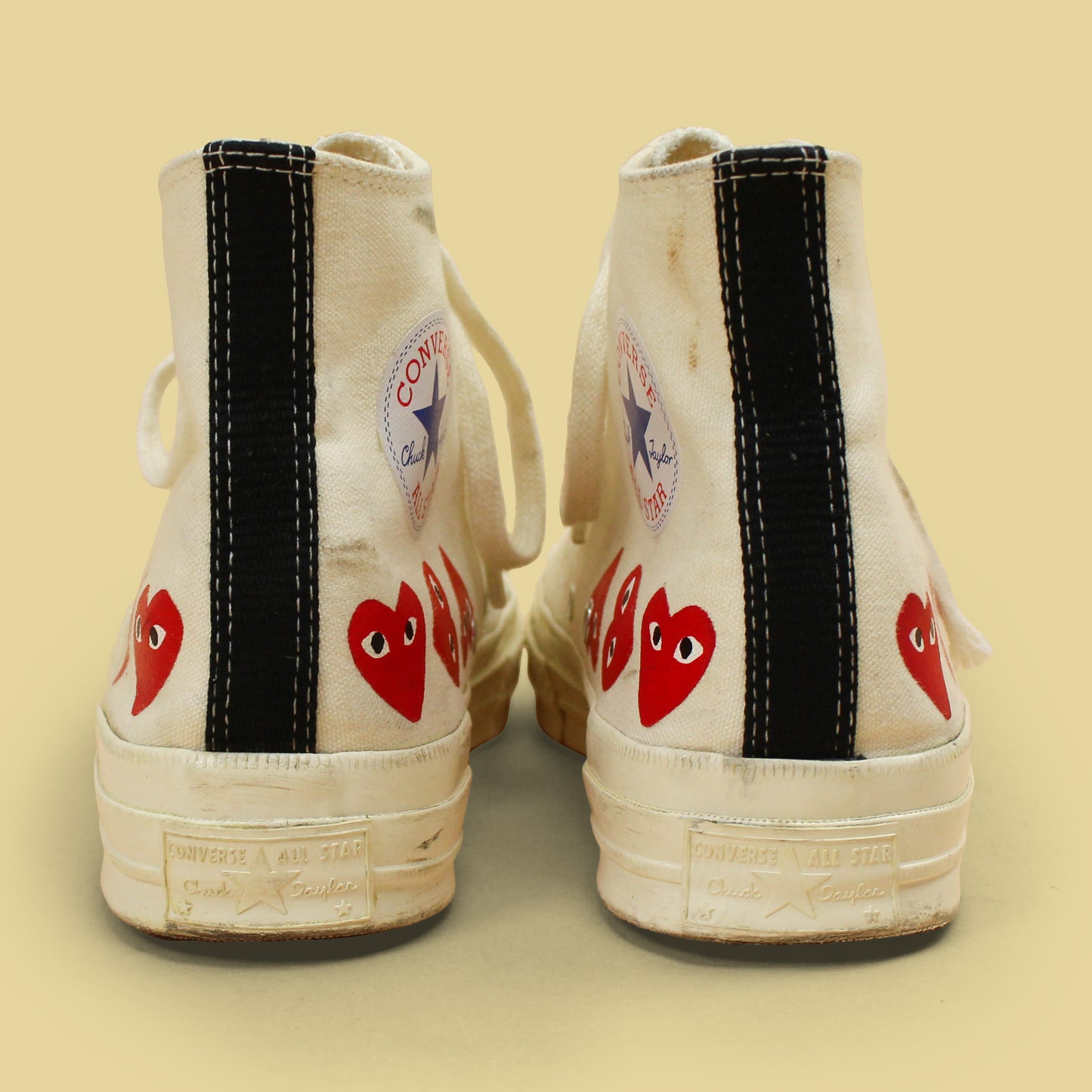 Comme des Garçons Play x Converse Canvas Hi-Top Chuck Taylor Sneakers