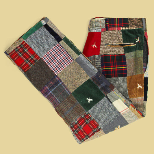 Vintage The Andover Shop Mismatched Patchwork Pants