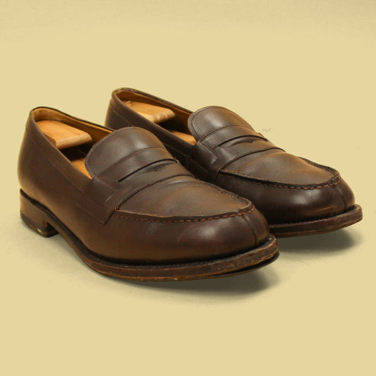 Meermin Leather Split Toe Penny Loafers
