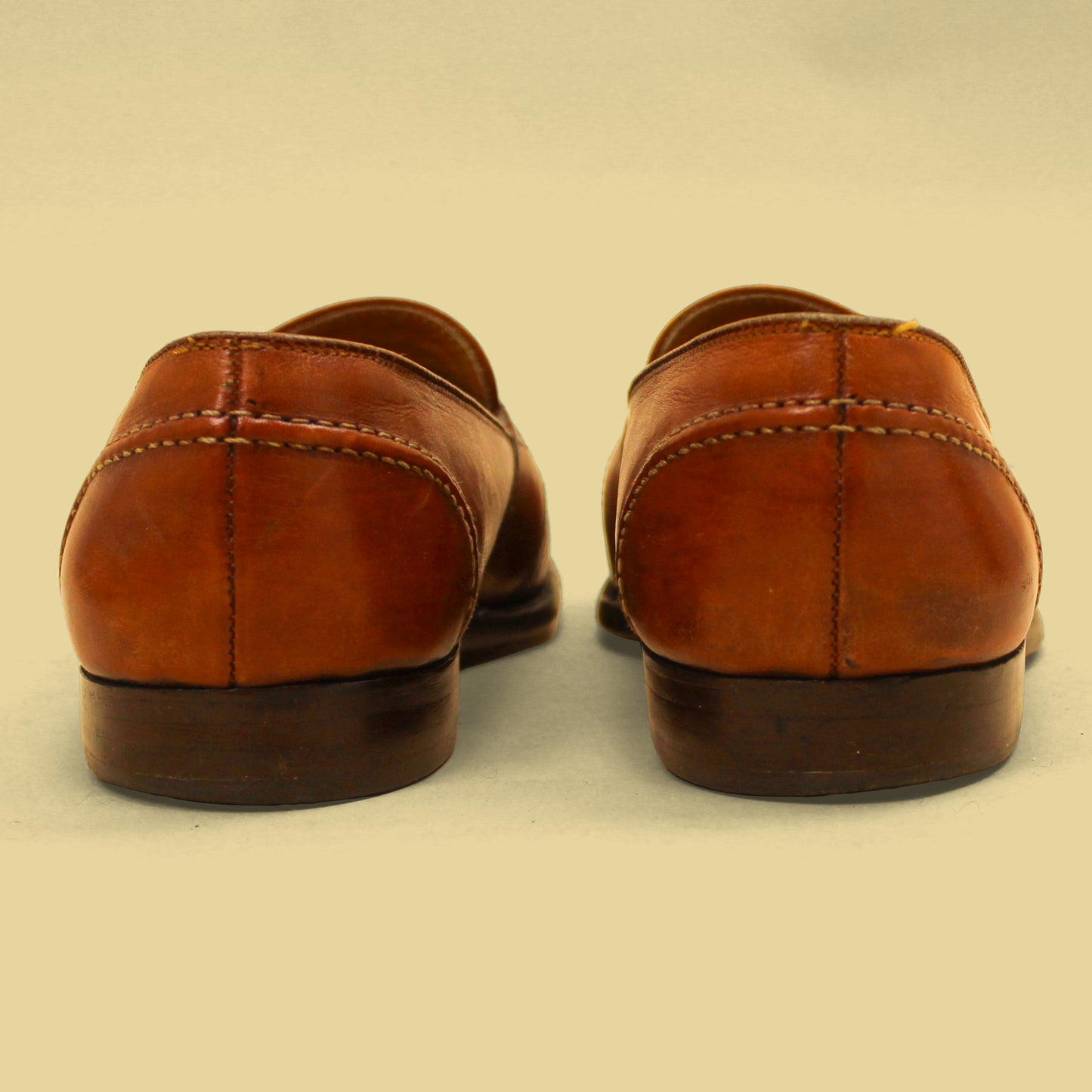 Alden Burnished Tan Calf Full Strap Penny Loafers