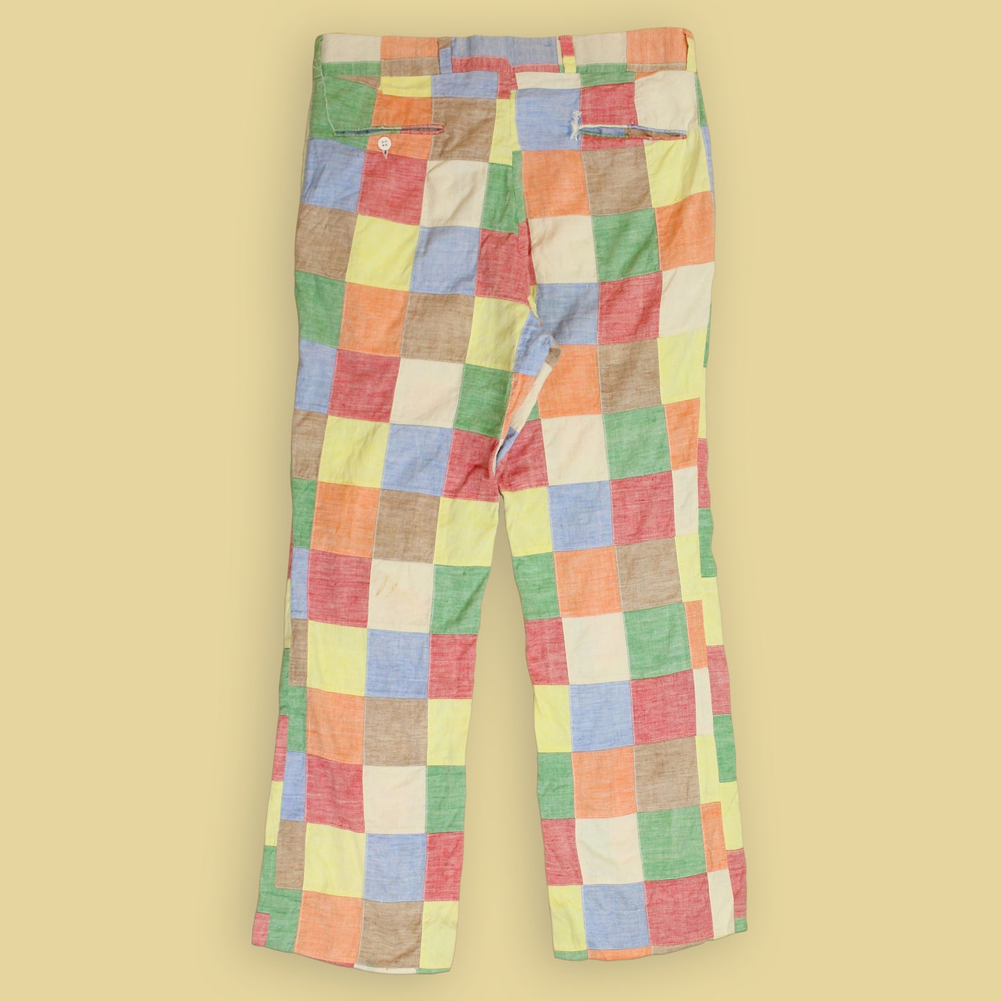 Asher Patchwork Madras Pants