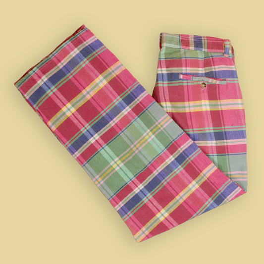 Polo Ralph Lauren Madras Pleated Pants