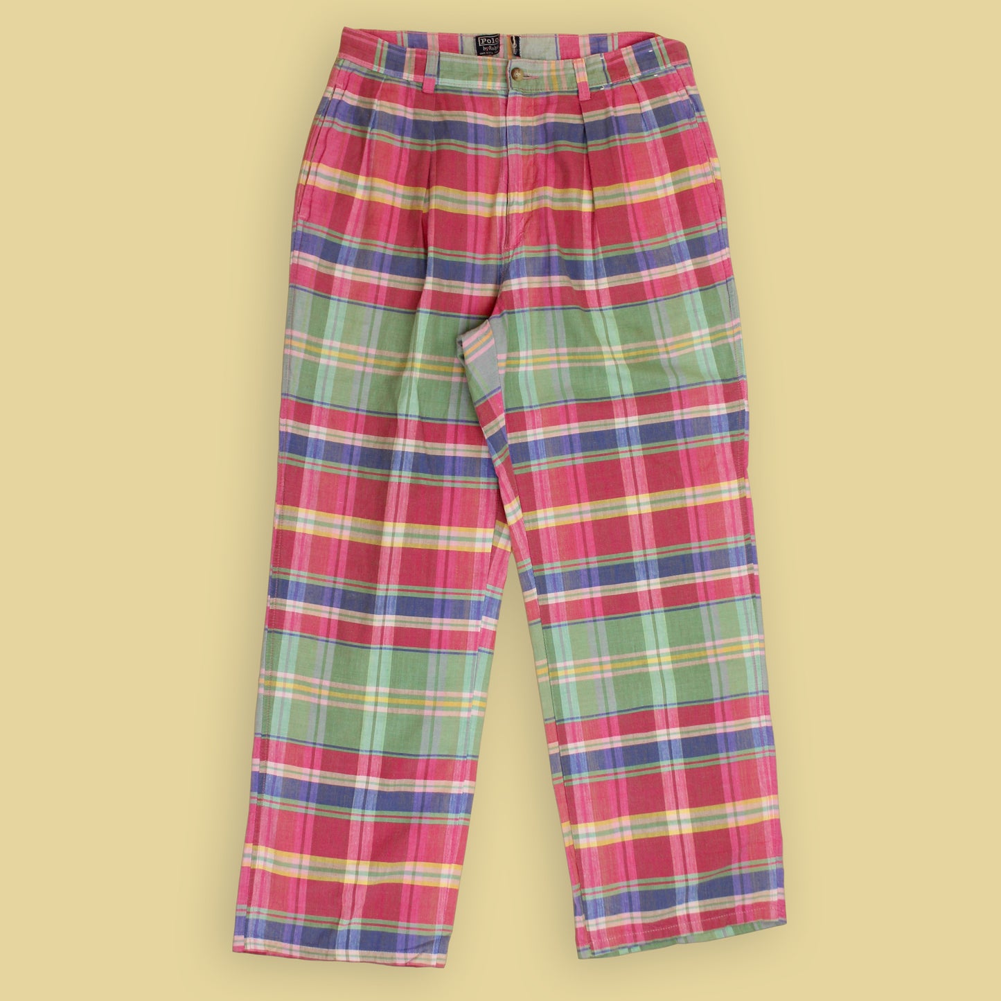Polo Ralph Lauren Madras Pleated Pants
